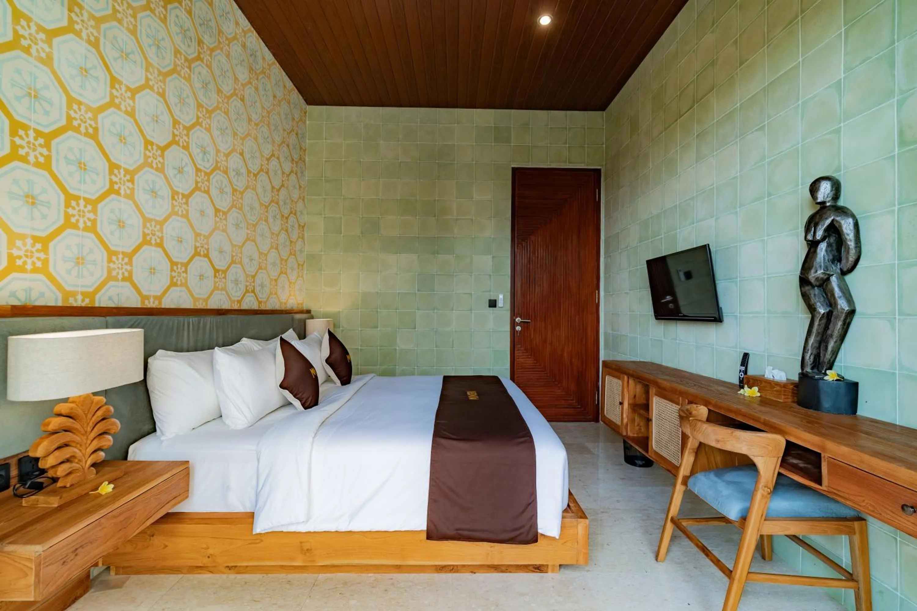 Bed in Mamora Ubud Villas
