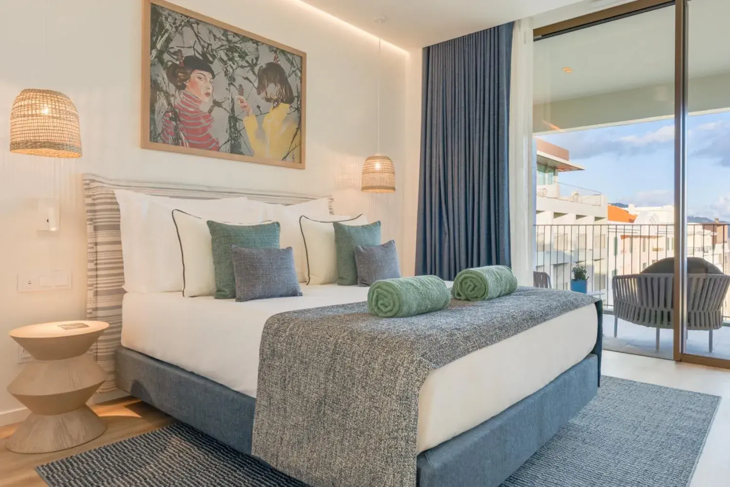 Bed in The Editory Ocean Way Funchal Bed in The Editory Ocean Way Funchal