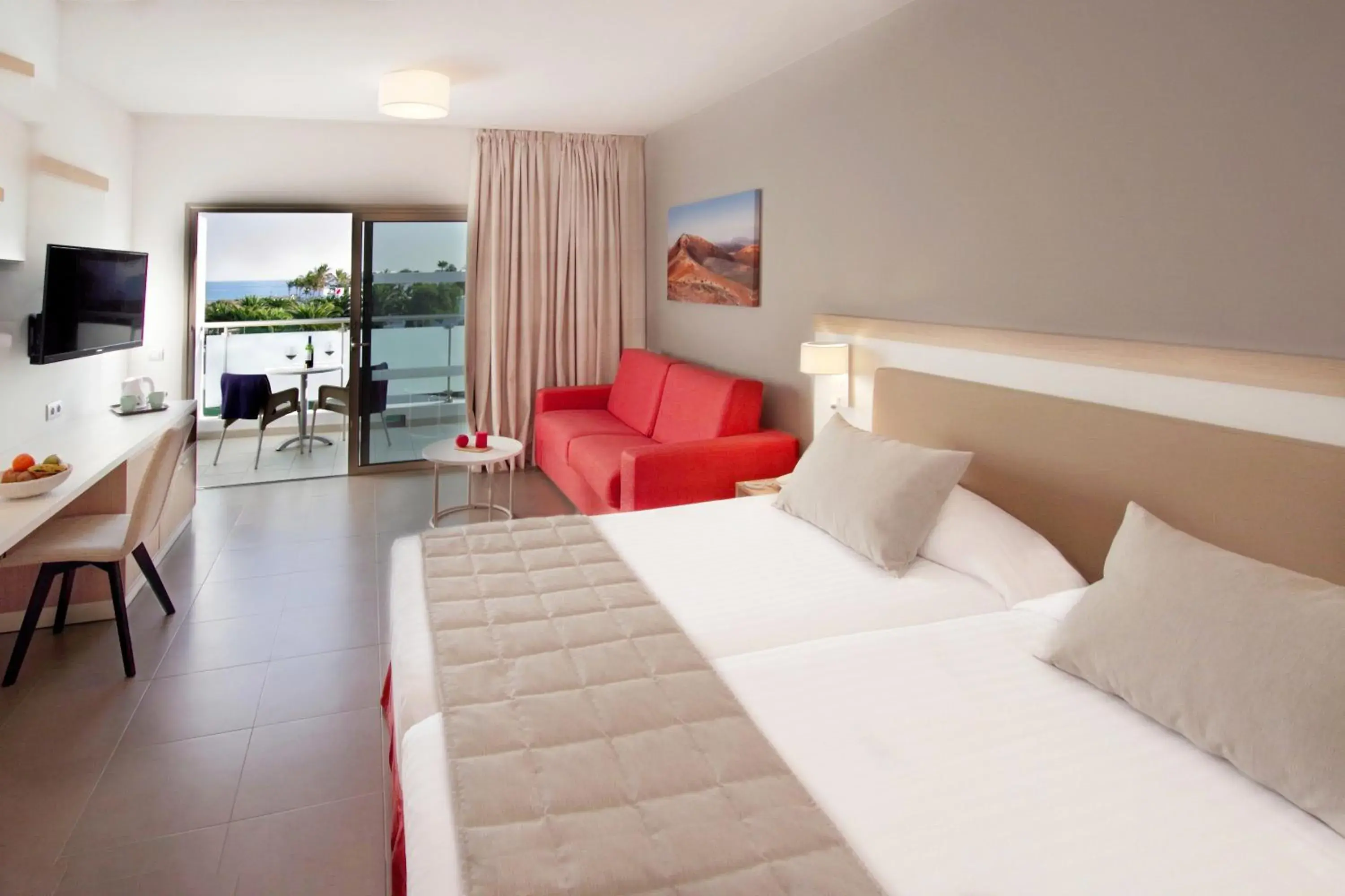 Bed in Hotel Lanzarote Village Bed in Hotel Lanzarote Village