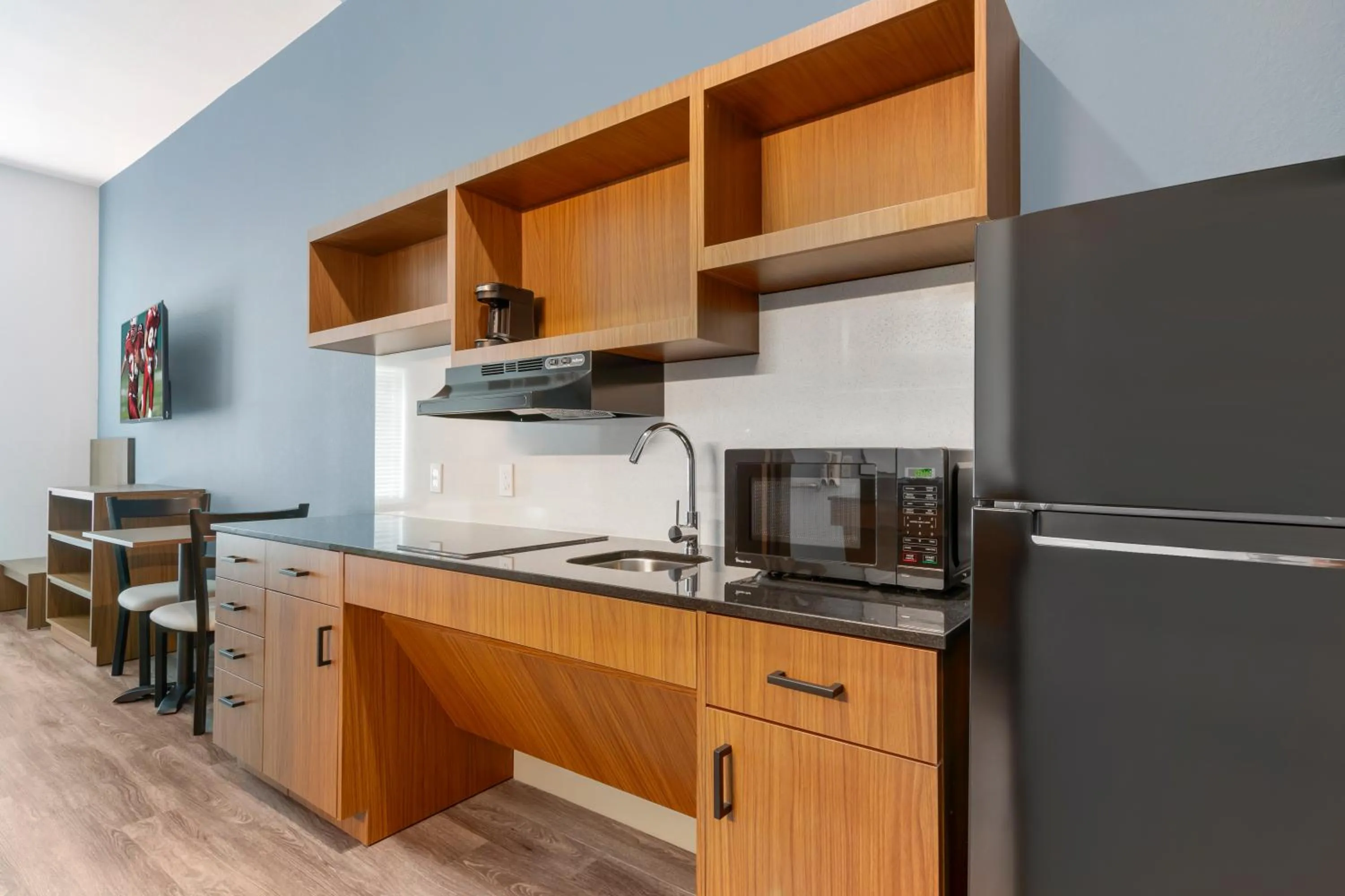 Photo of the whole room in HomeTowne Studios by Red Roof Tampa - Airport