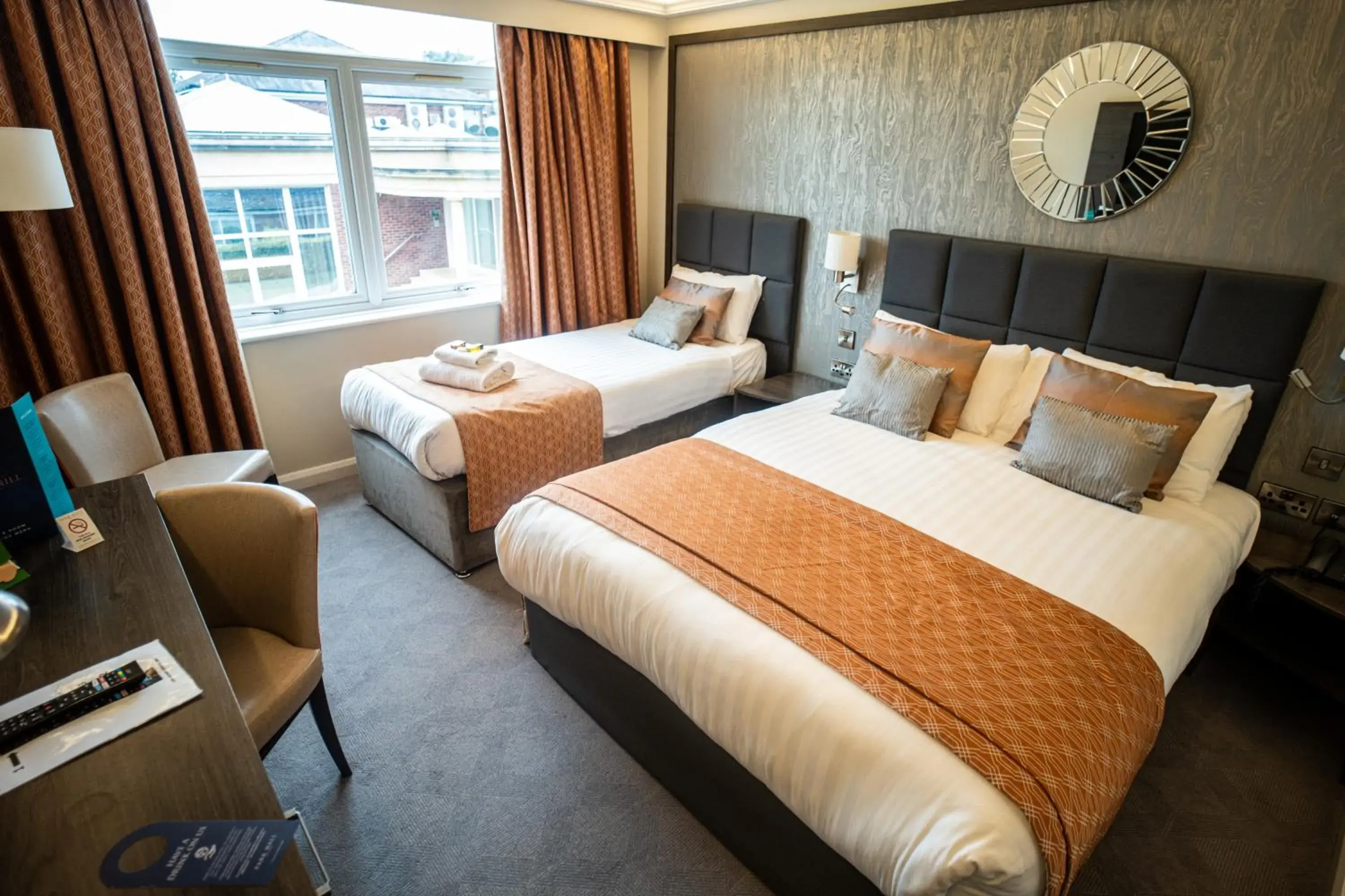 Bedroom, Bed in Park Hall Hotel and Spa Wolverhampton Bedroom, Bed in Park Hall Hotel and Spa Wolverhampton