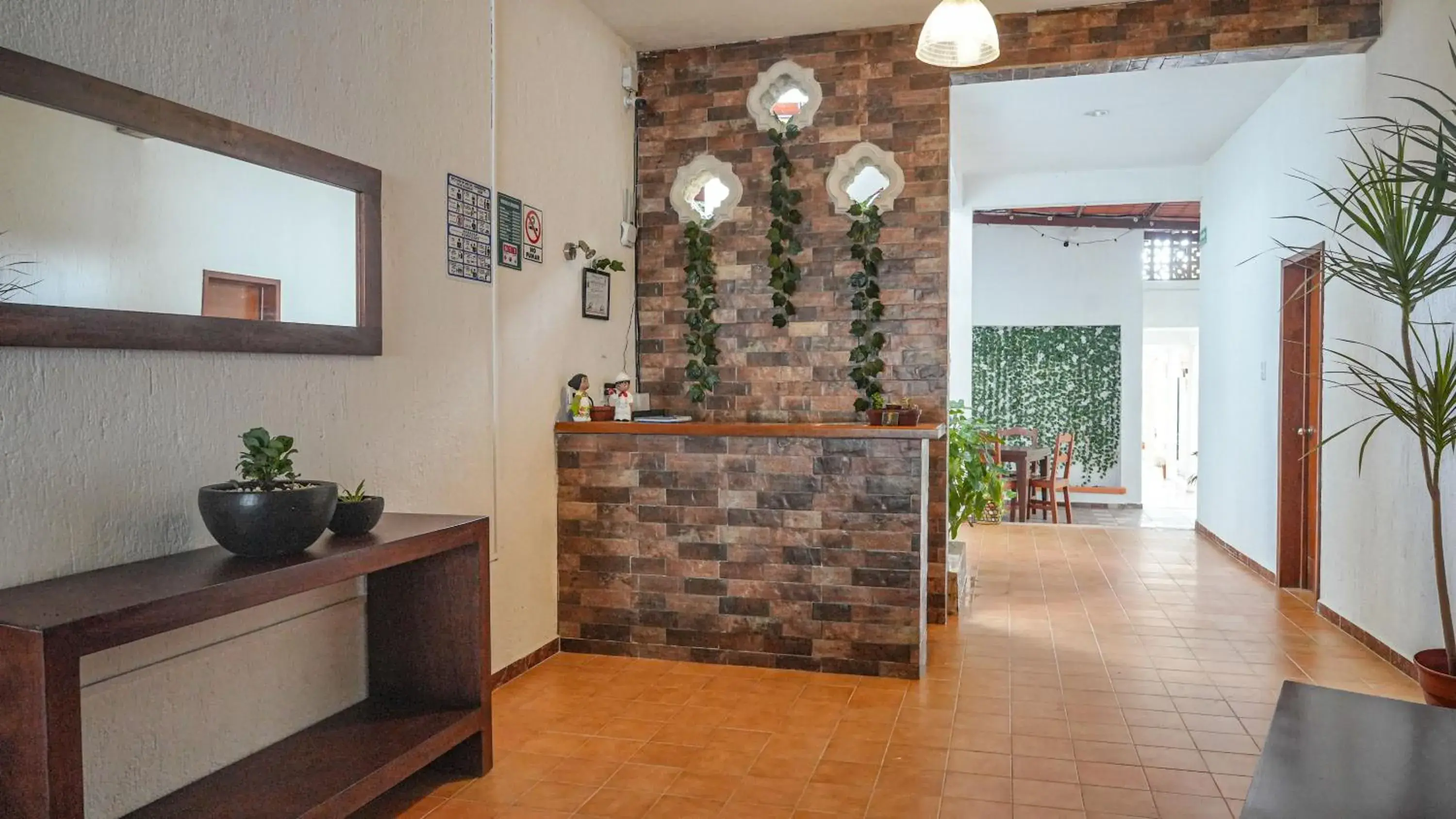 Lobby or reception in Hotel del Parque Lobby or reception in Hotel del Parque