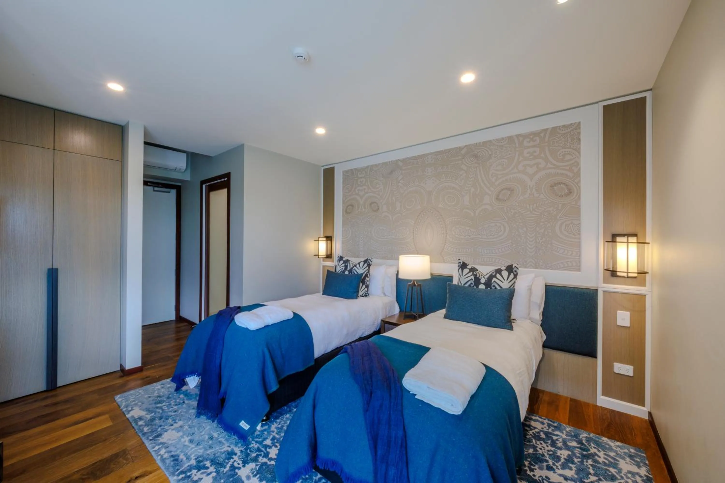 Bed in Te Whaanga Retreat & Spa