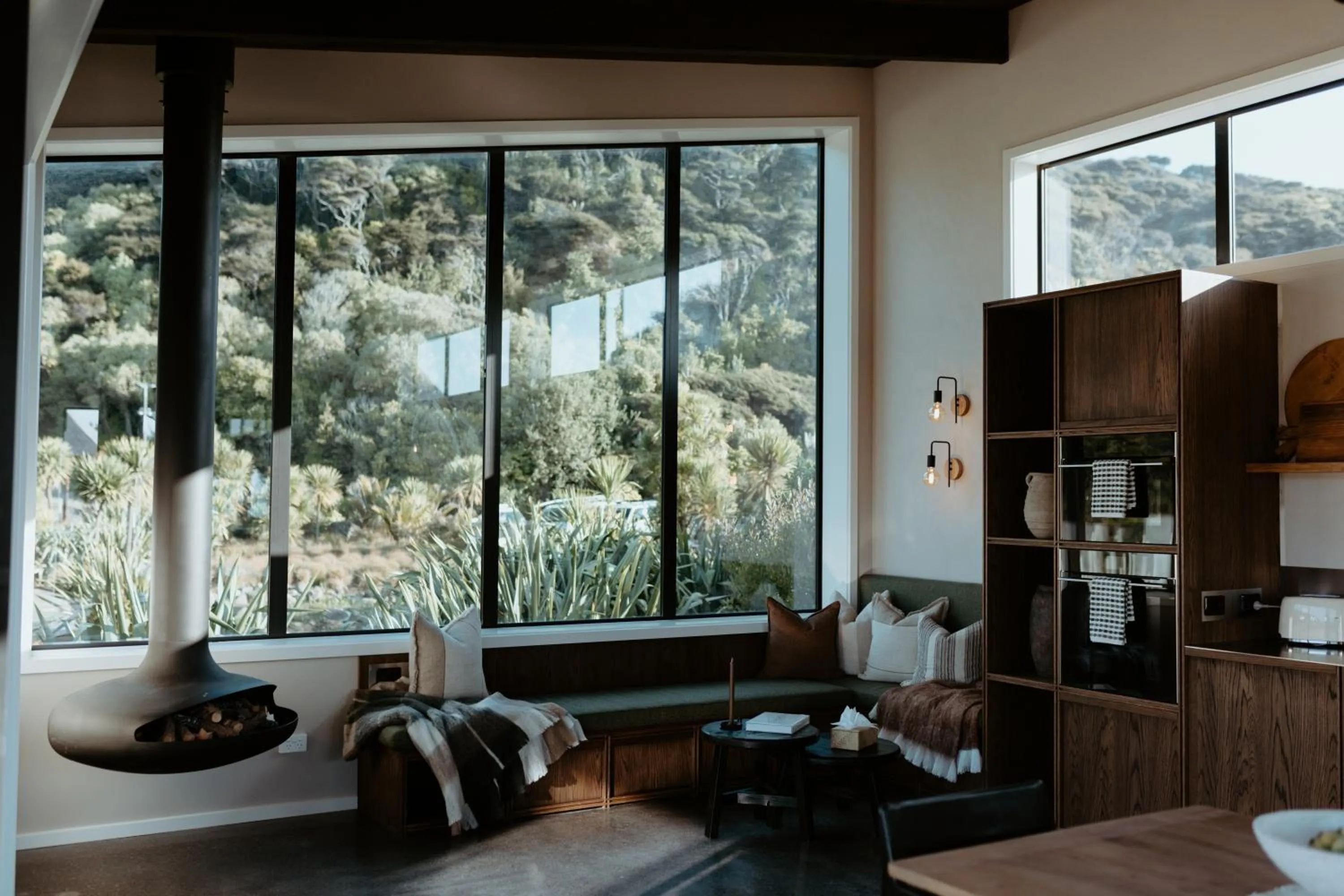 Seating area in Te Whaanga Retreat & Spa