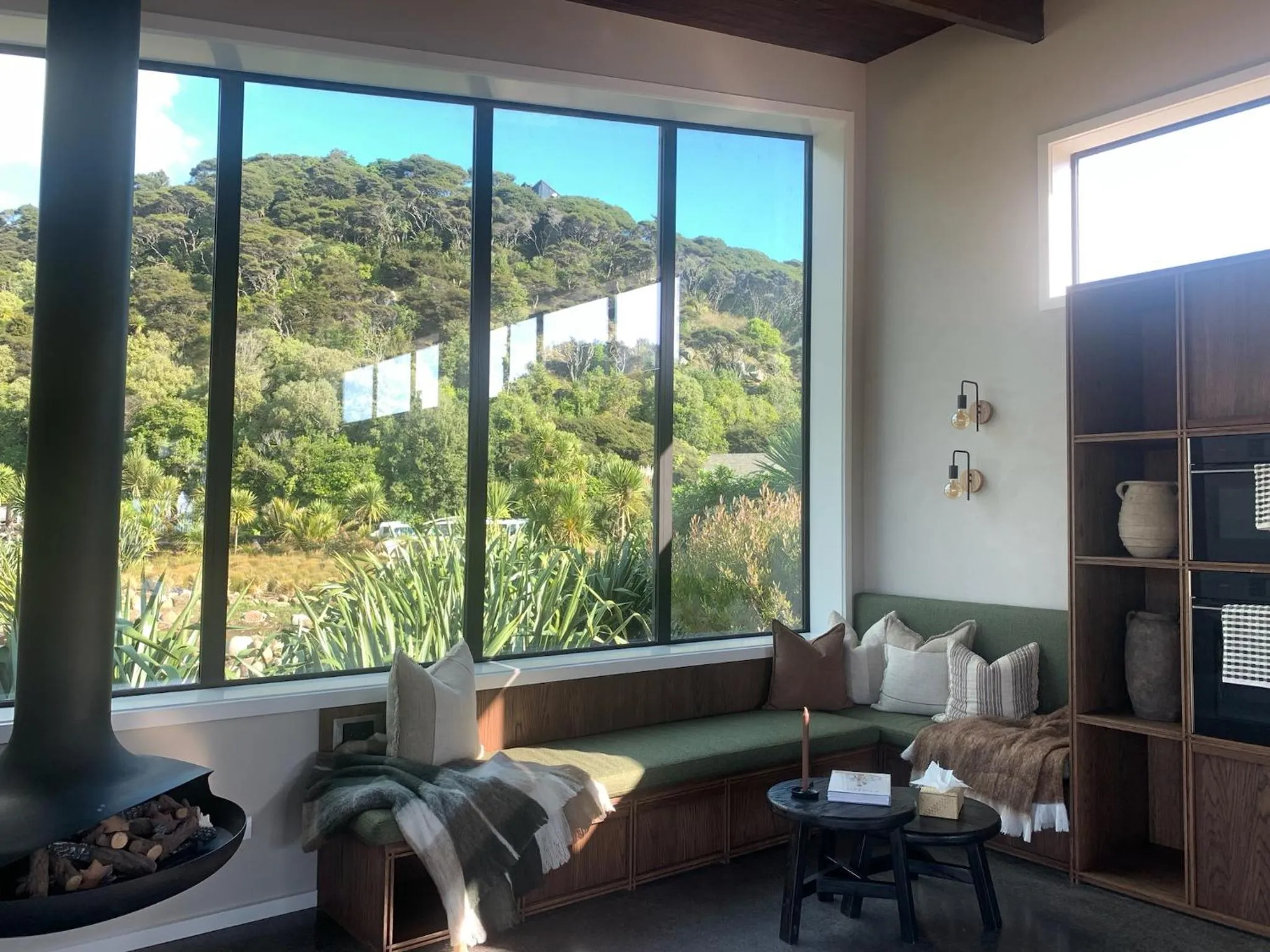 Seating area in Te Whaanga Retreat & Spa