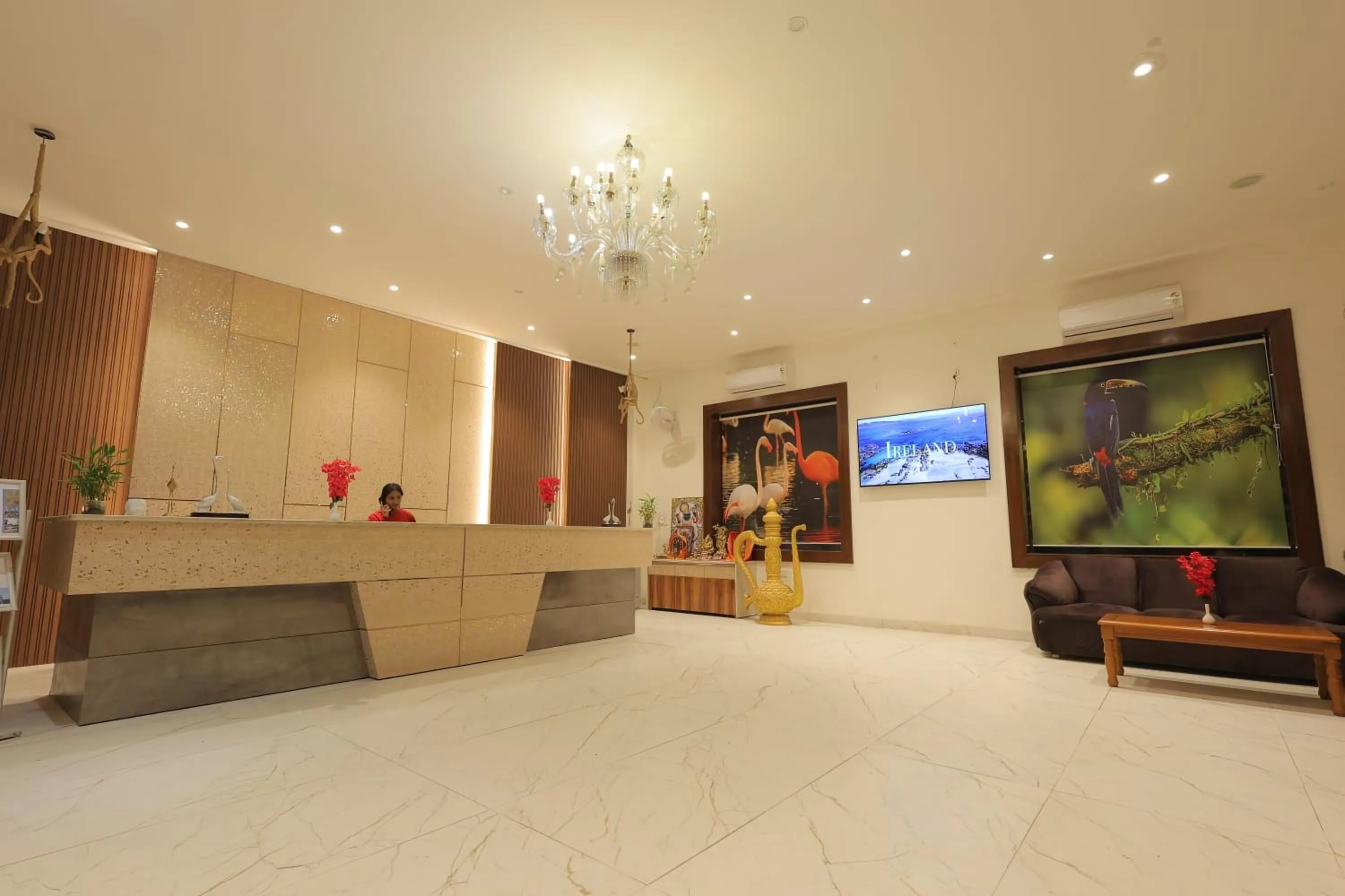 Lobby or reception in Rubystone Shiv Vilas Palace