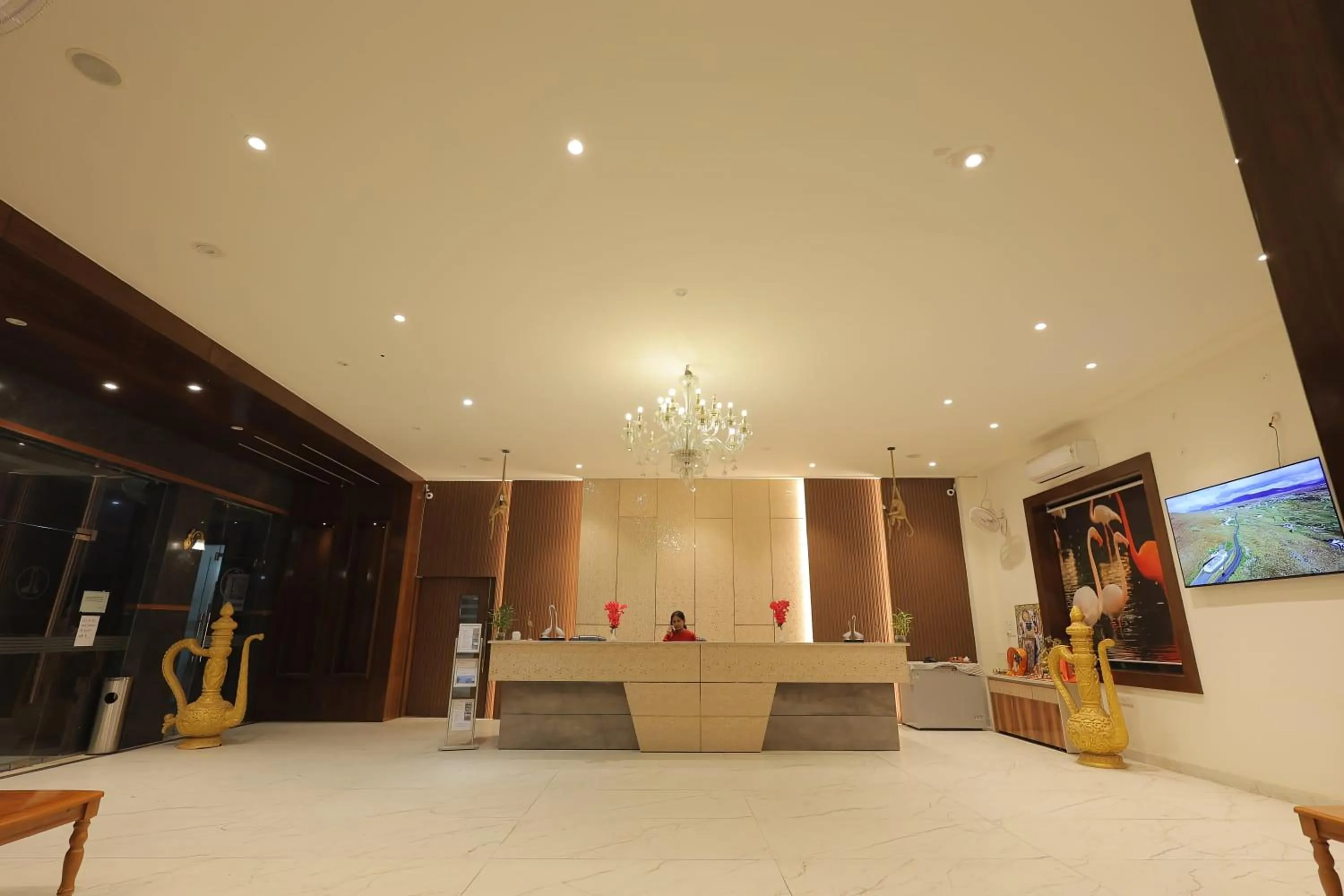 Lobby or reception in Rubystone Shiv Vilas Palace