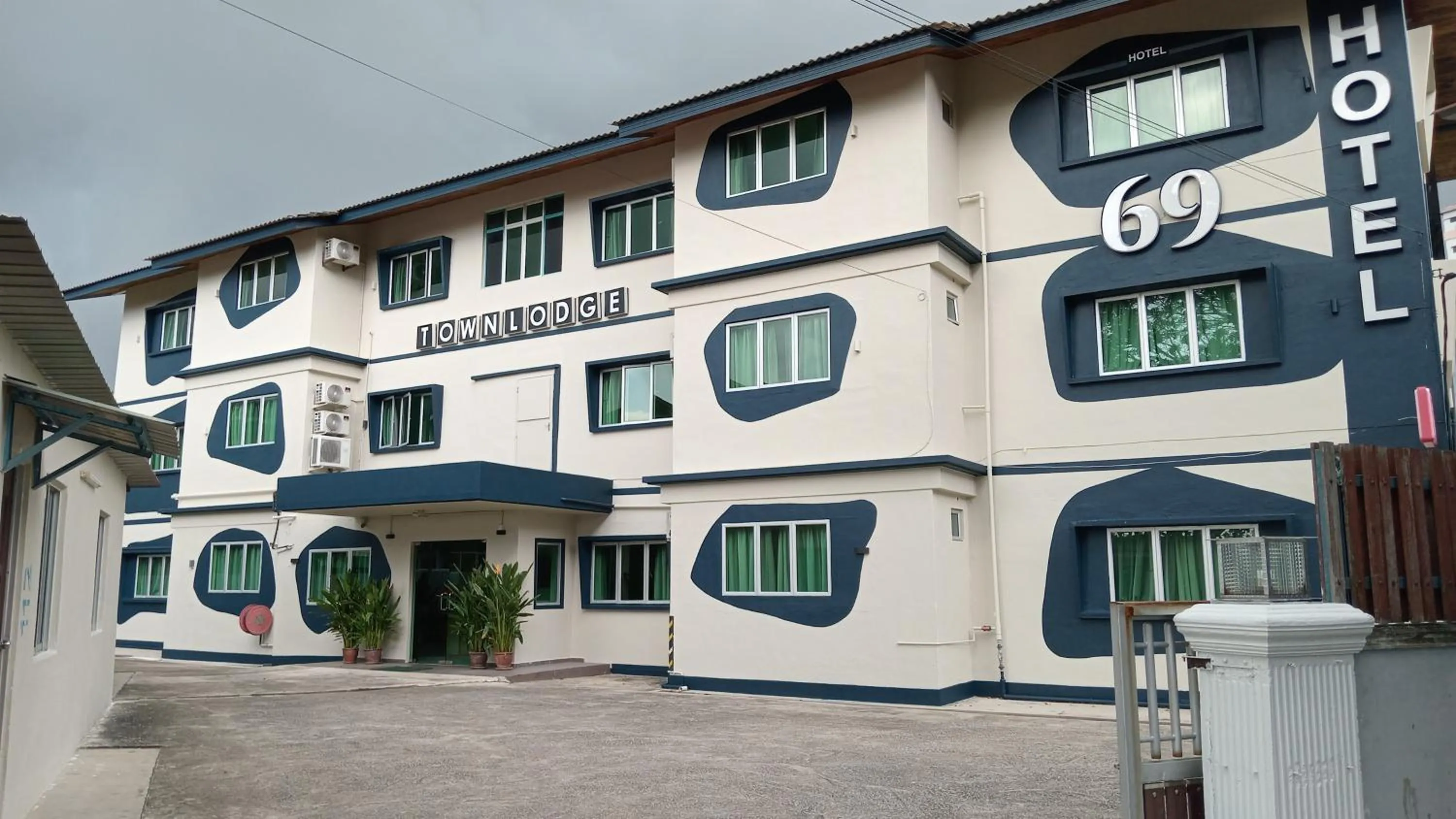 Property building in 69 Hotel