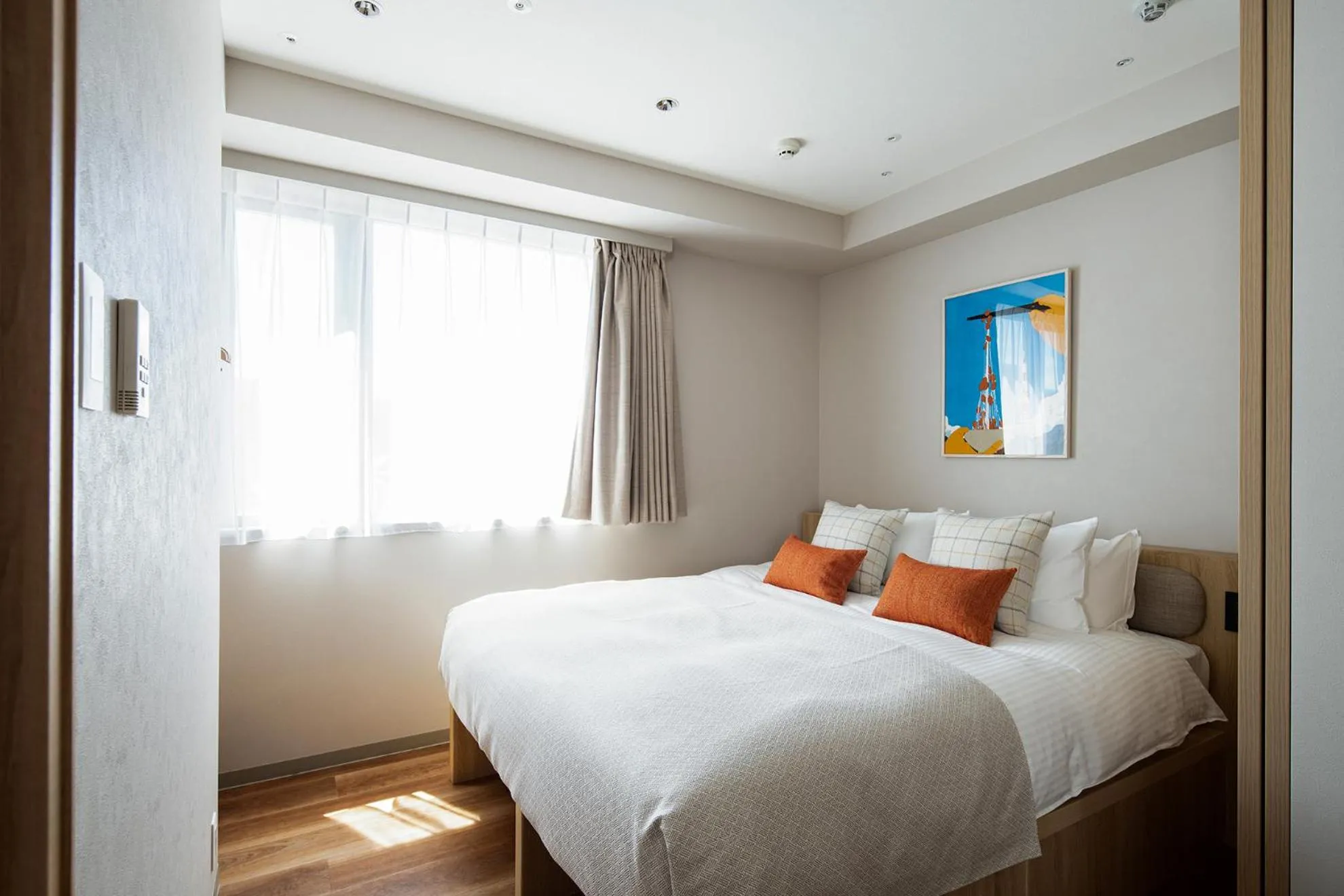 Bedroom, Bed in Section L Shimbashi West