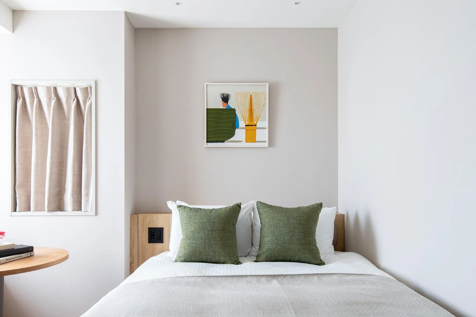 Bedroom, Bed in Section L Shimbashi West