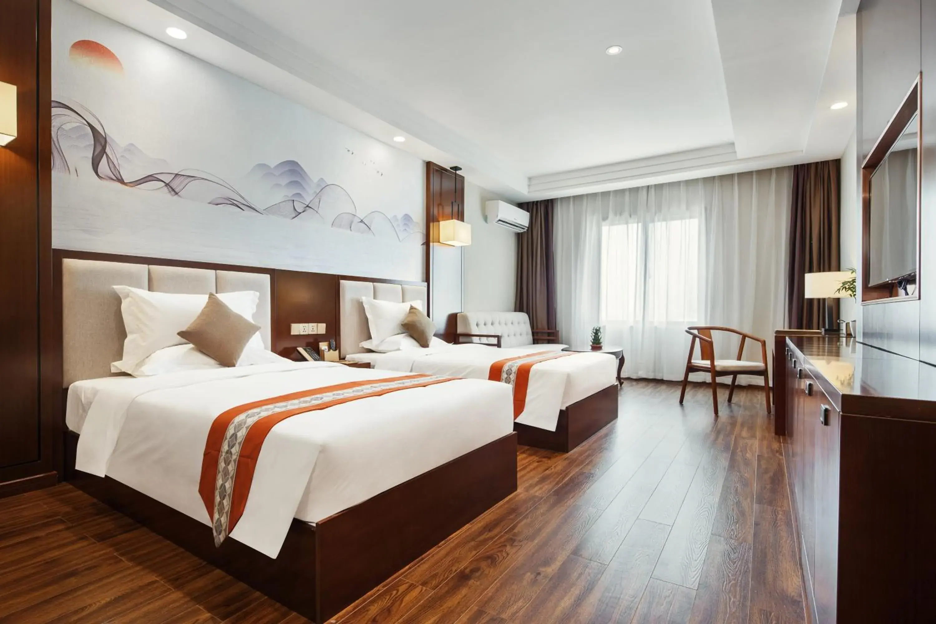 Bed in Rose Garden International Hotel Bed in Rose Garden International Hotel