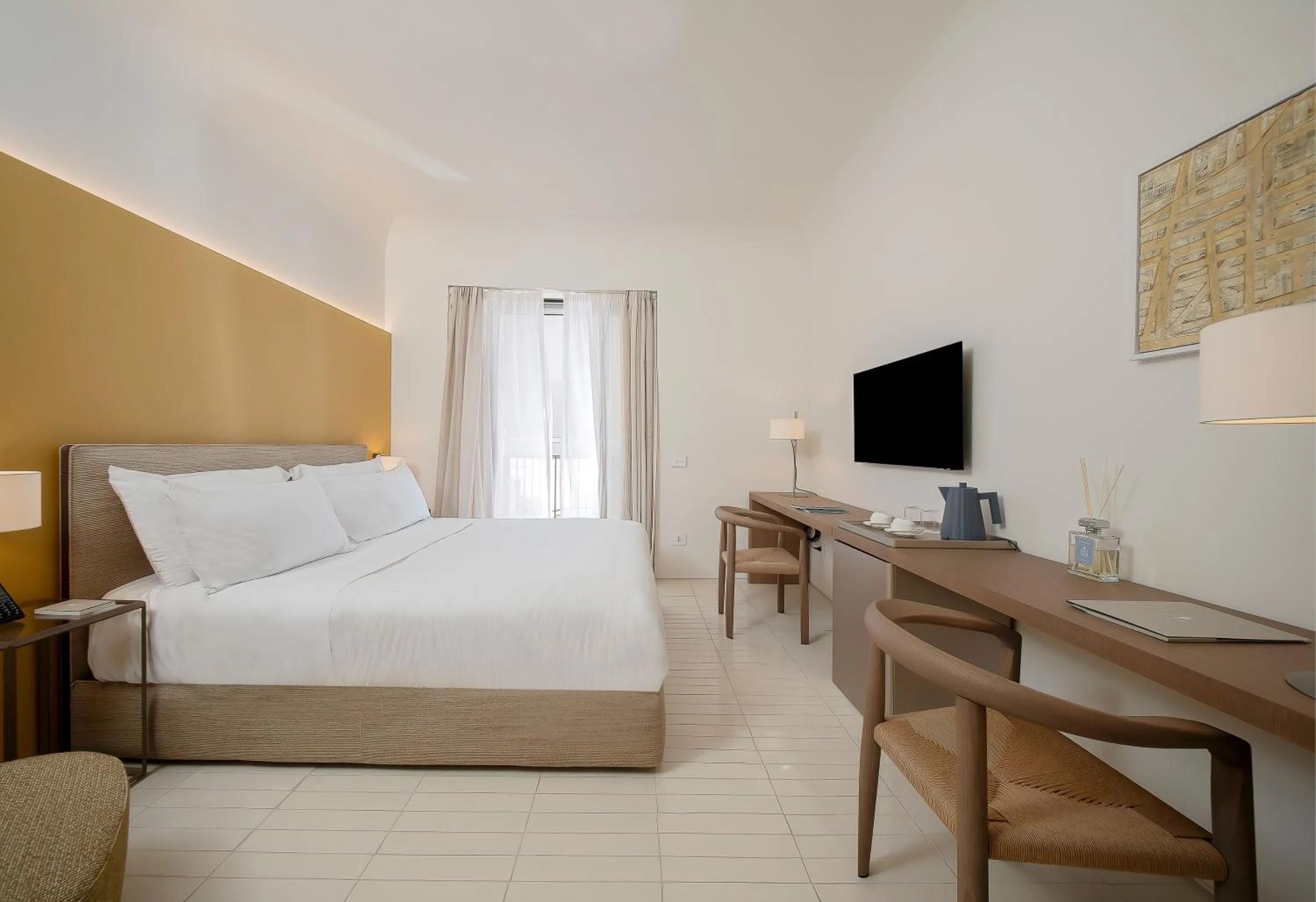 Bed in Villa Certosa Boutique Hotel Capri