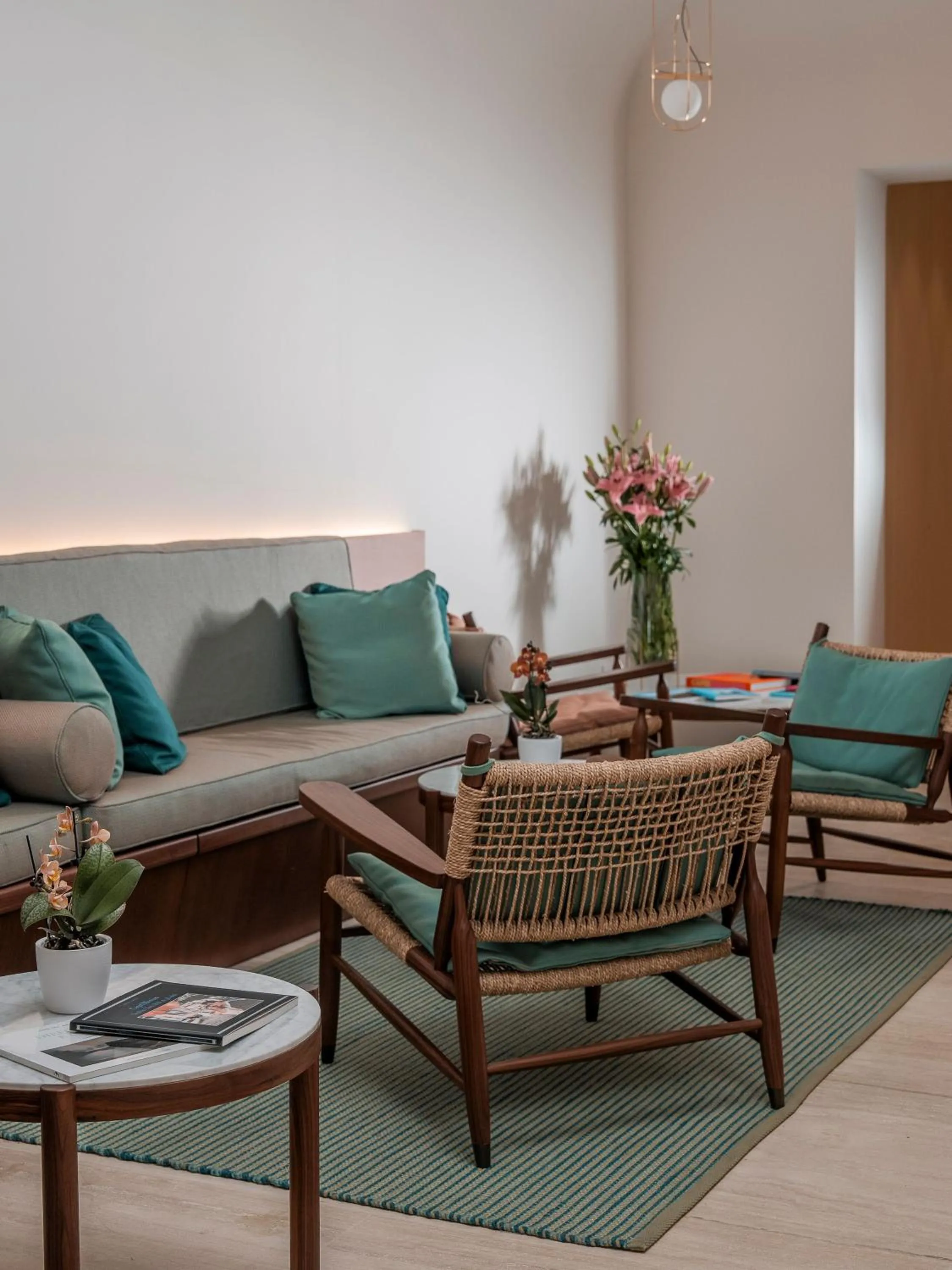 Lobby or reception in Villa Certosa