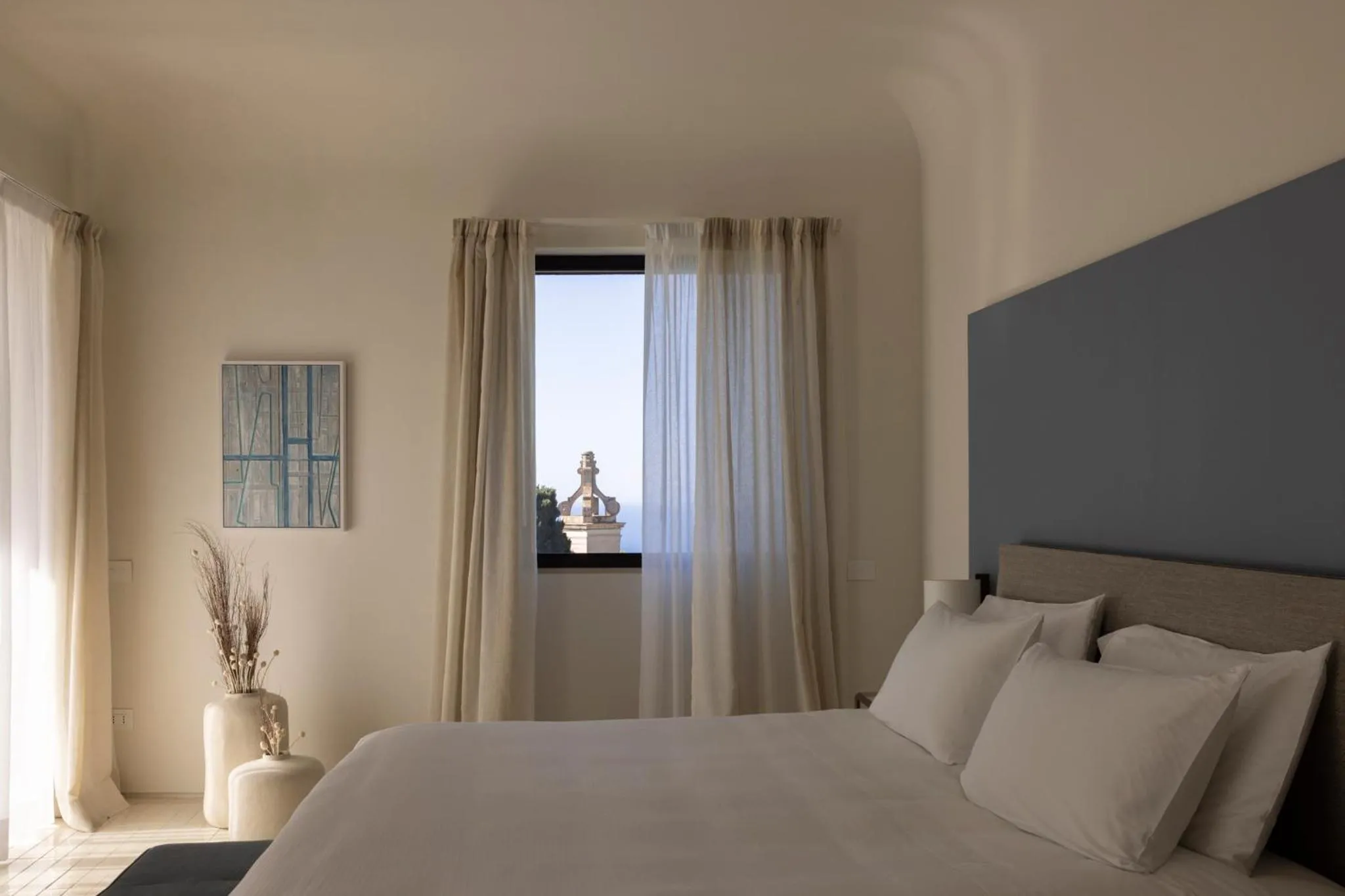 Bed in Villa Certosa Boutique Hotel Capri