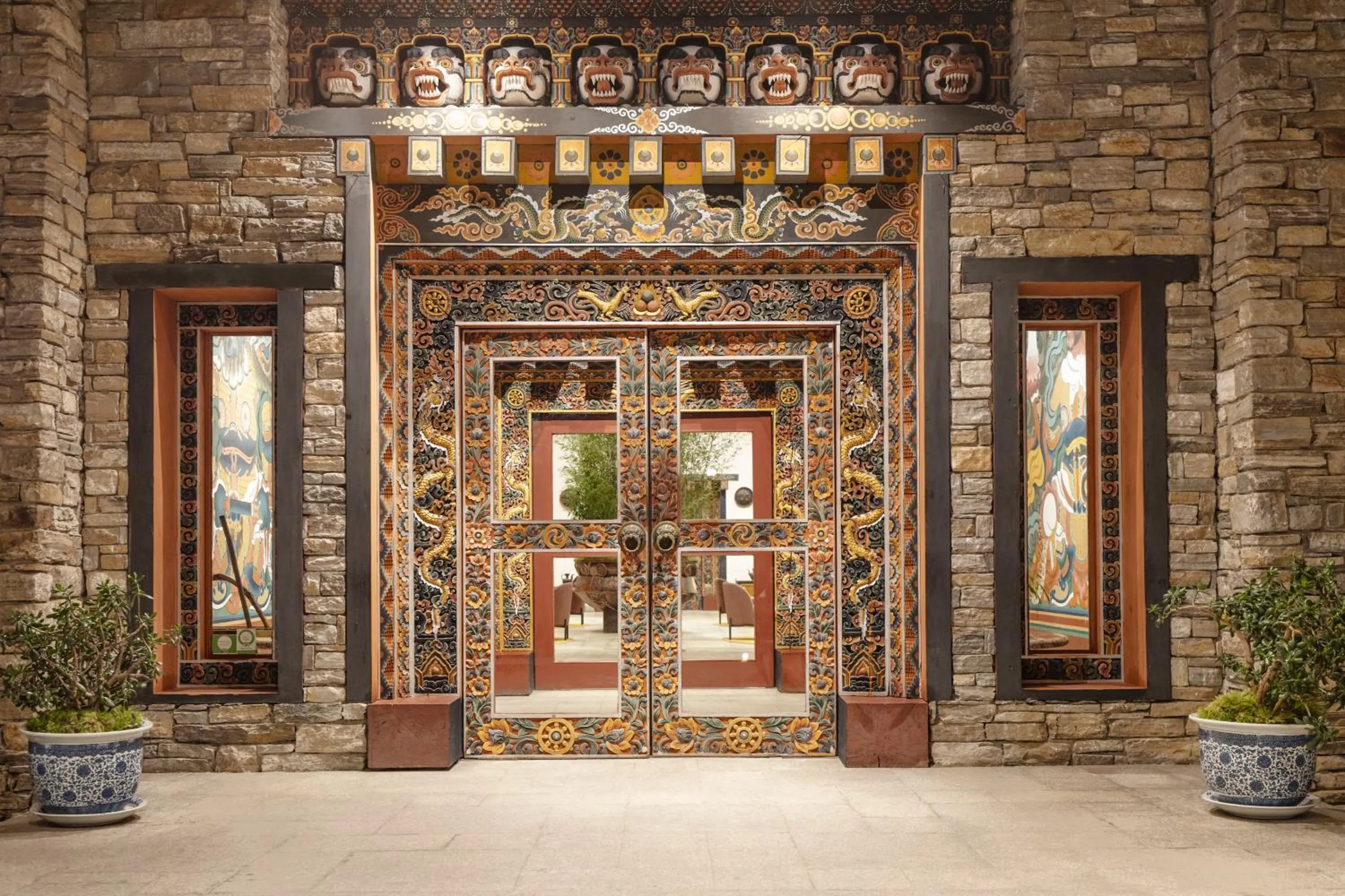 Facade/entrance in Zhiwaling Heritage