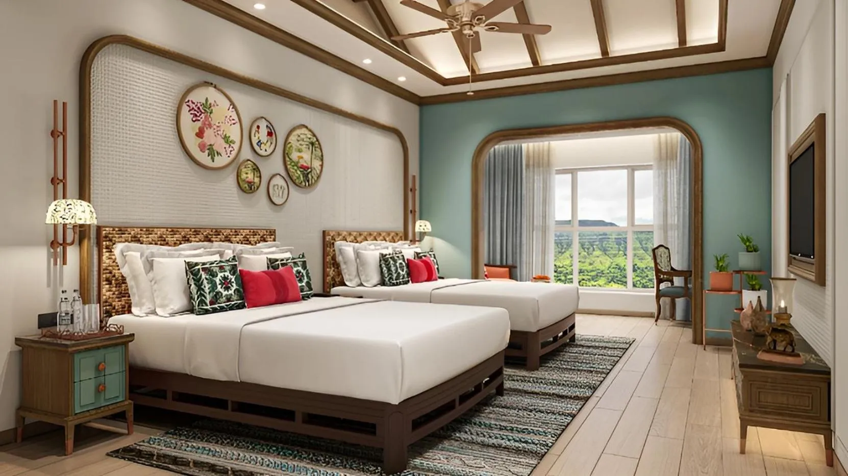 Bed in Fountain, Mahabaleshwar - IHCL SeleQtions