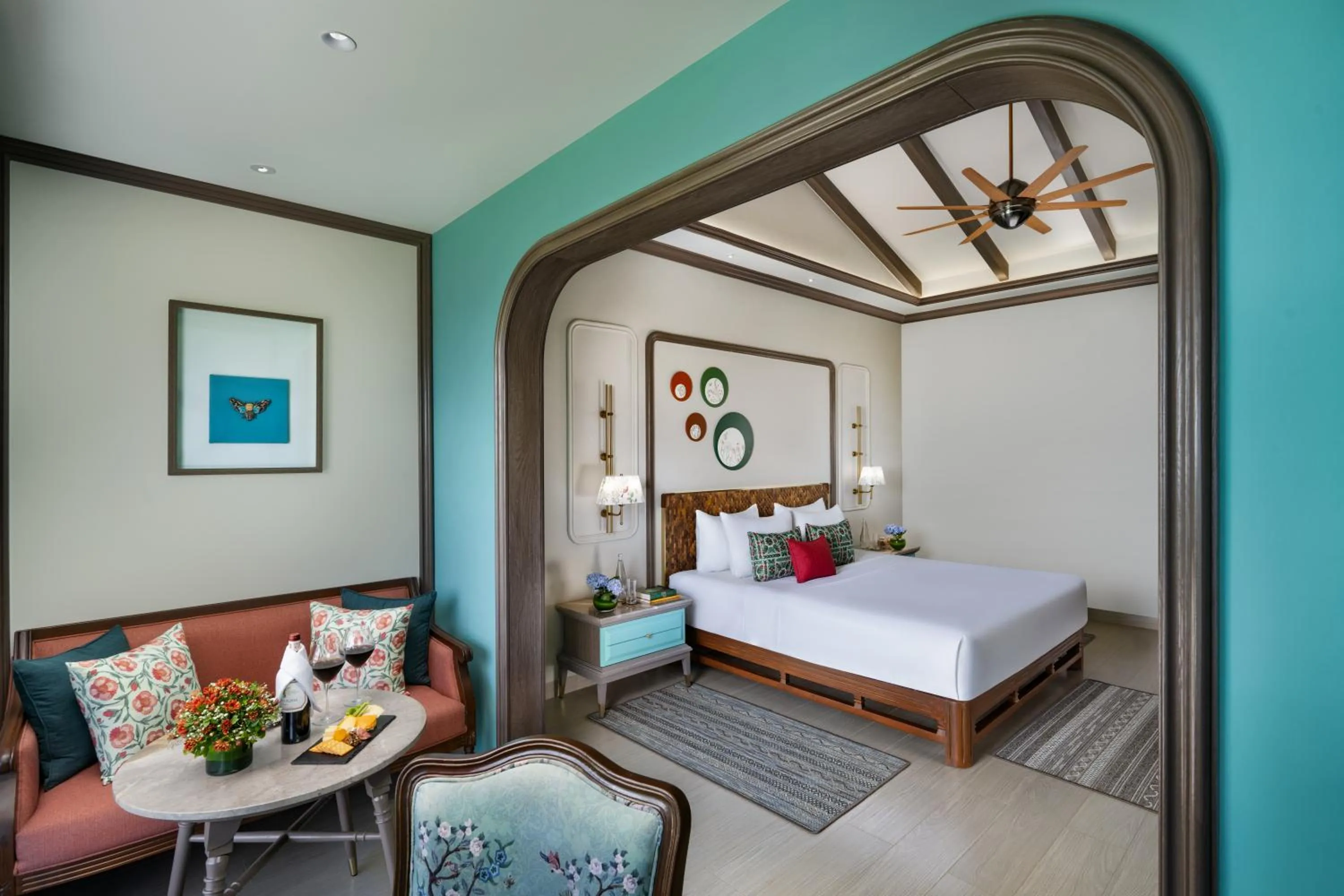 Bedroom, Bed in Fountain, Mahabaleshwar - IHCL SeleQtions