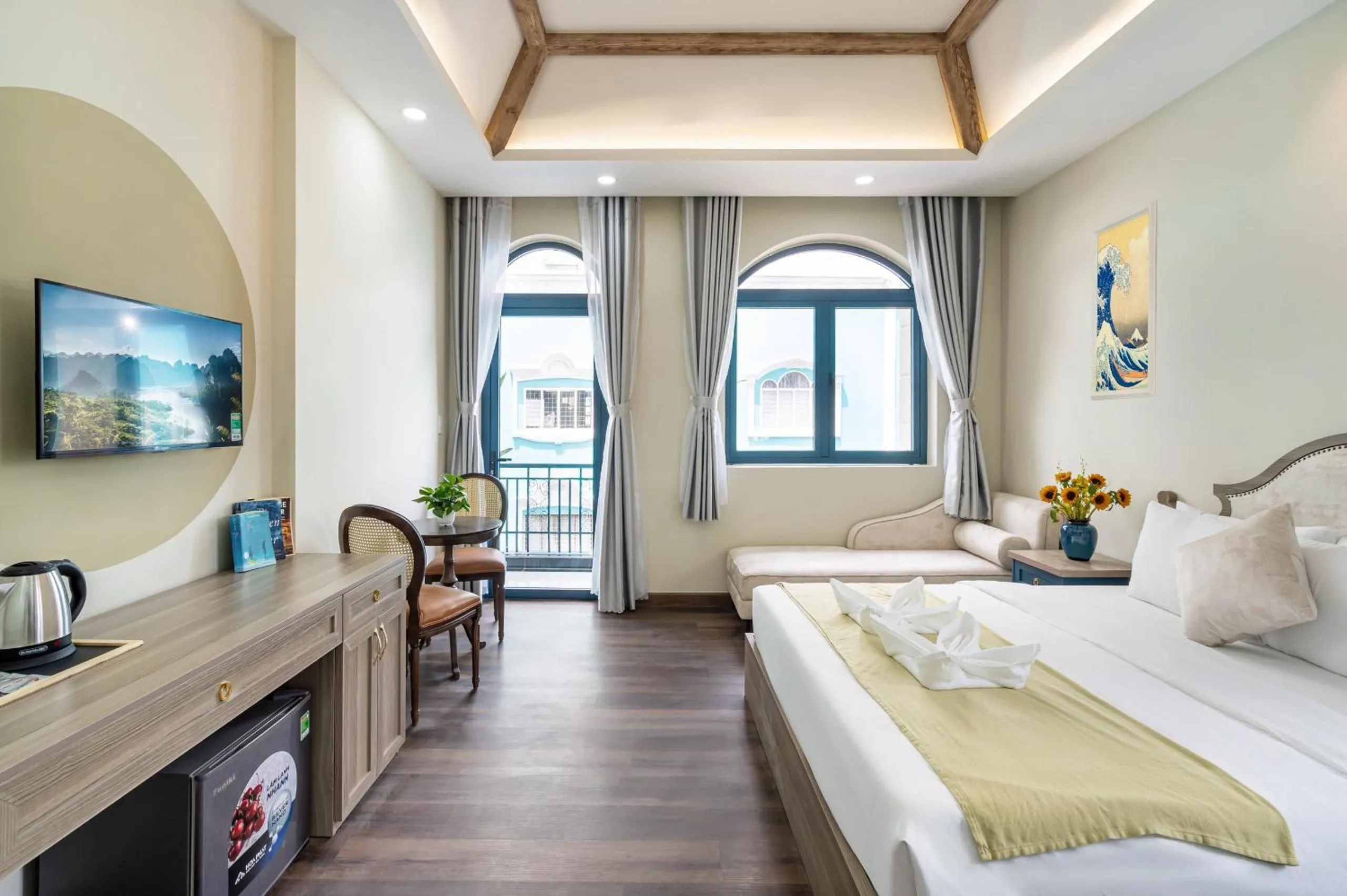 Bed in Jan Villa SaiGon Oasis