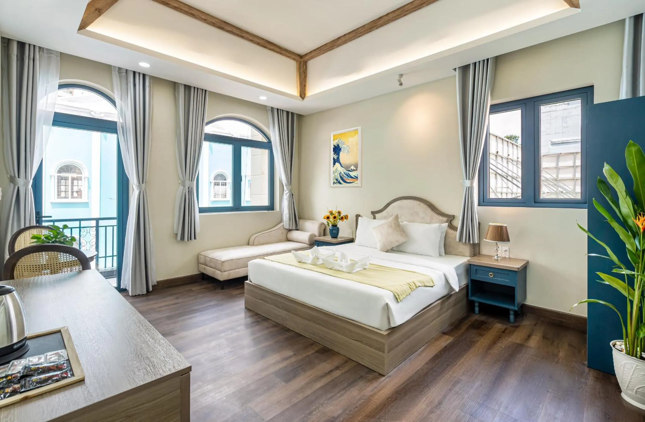 Bed in Jan Villa SaiGon Oasis