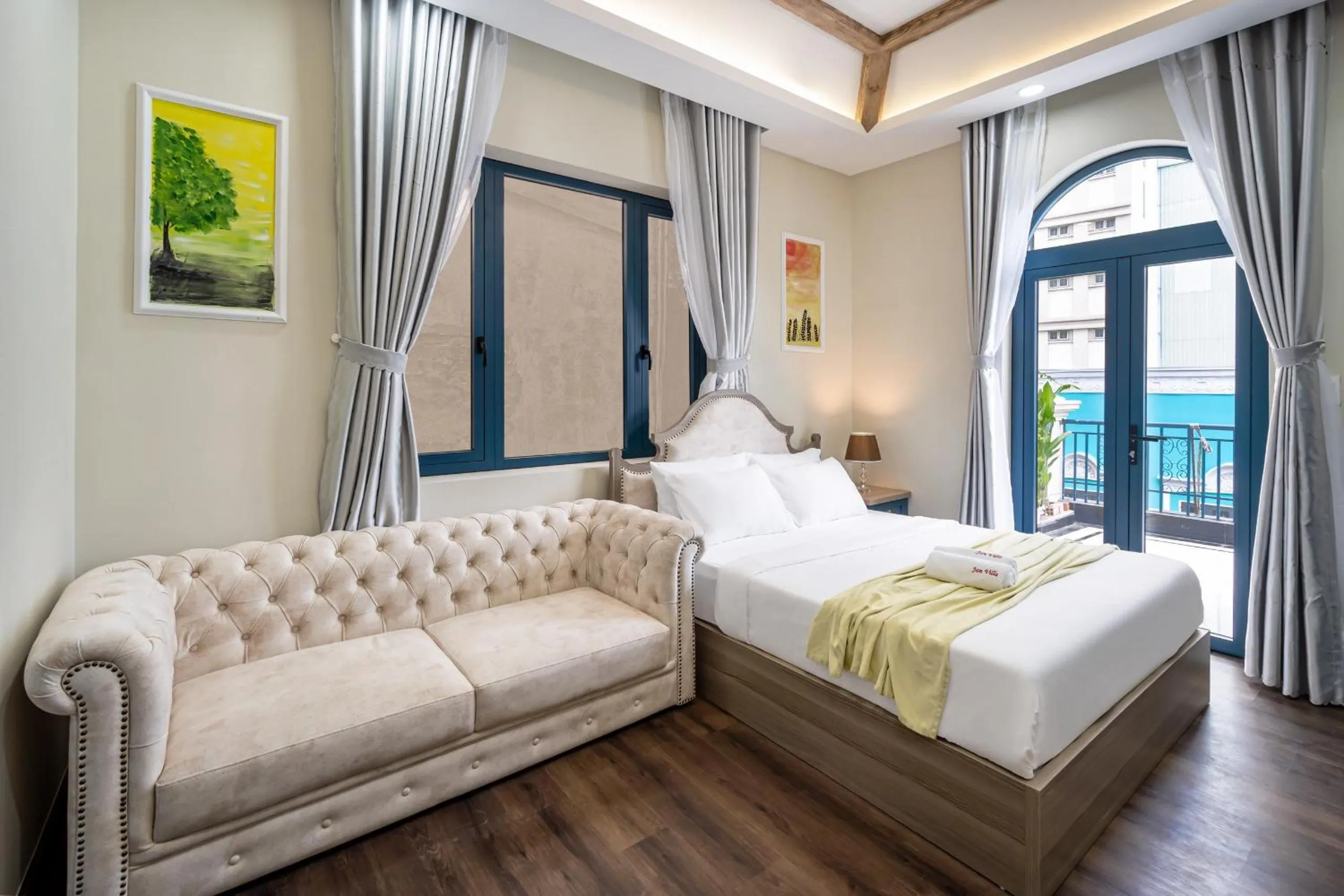 Natural landscape, Bed in Jan Villa SaiGon Oasis
