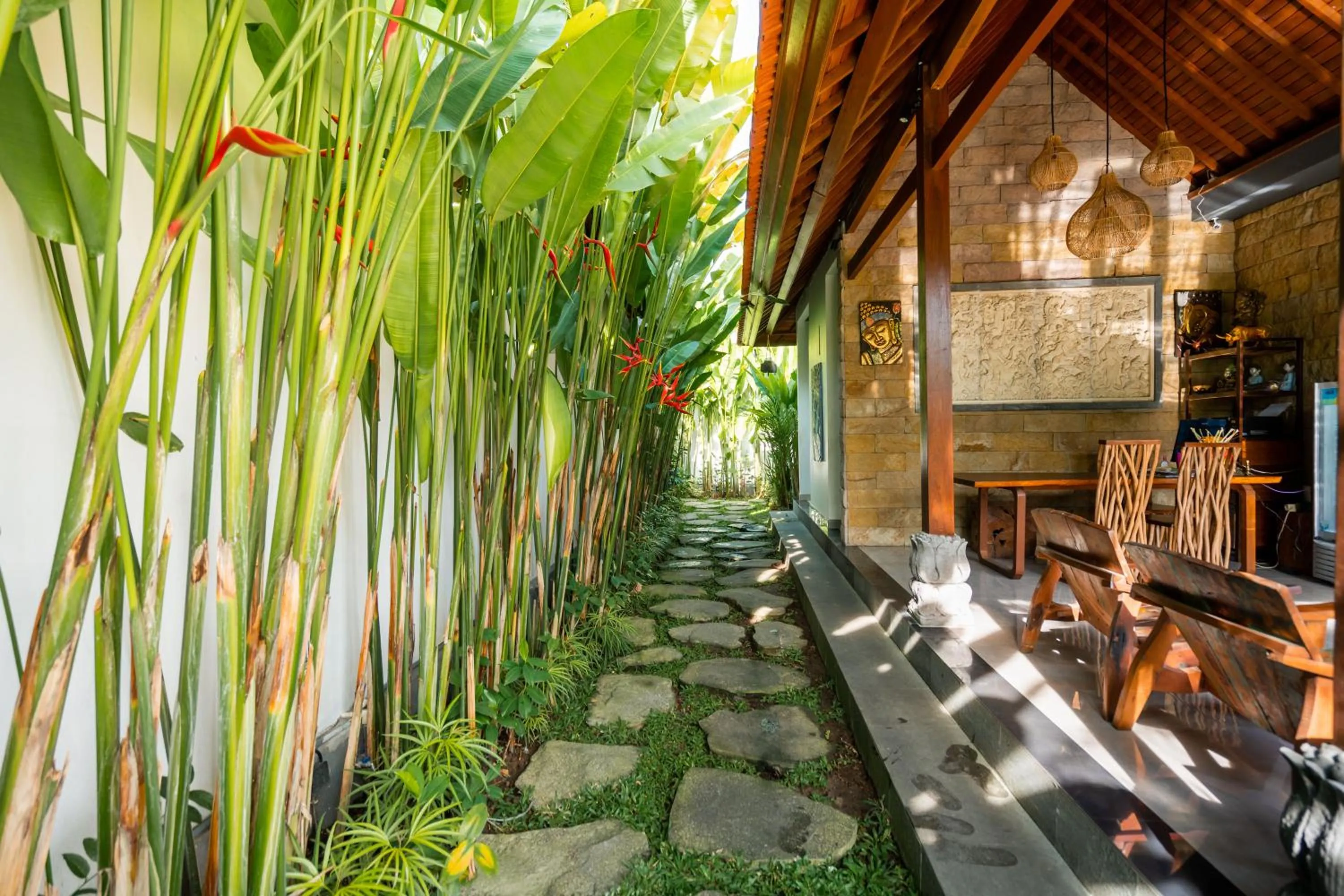 Garden view in Kaki Uma Villa