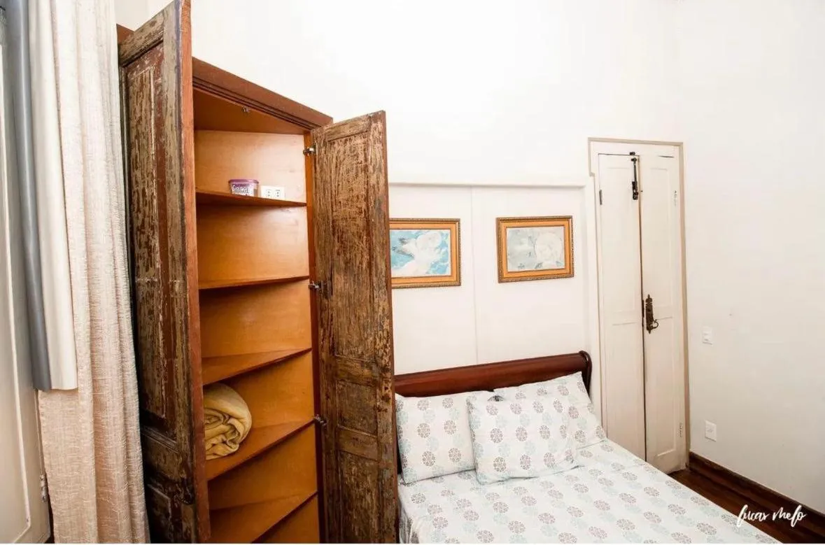 Bed in Pousada Casarão 53
