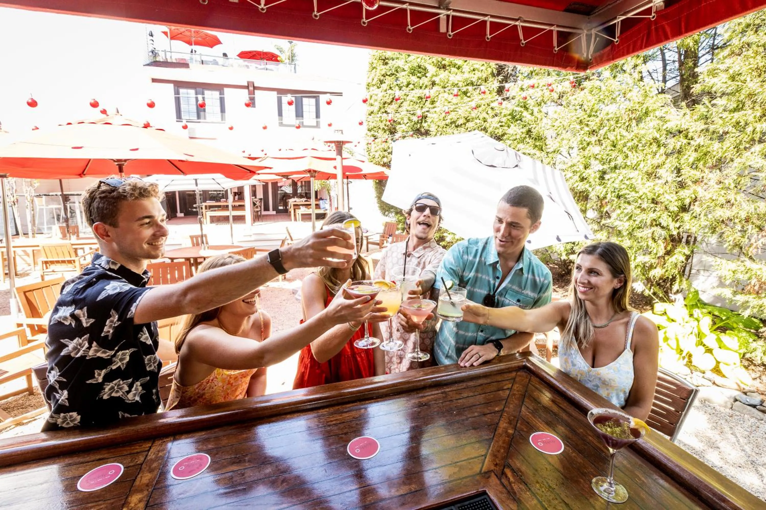 Patio in Daddy O Hotel