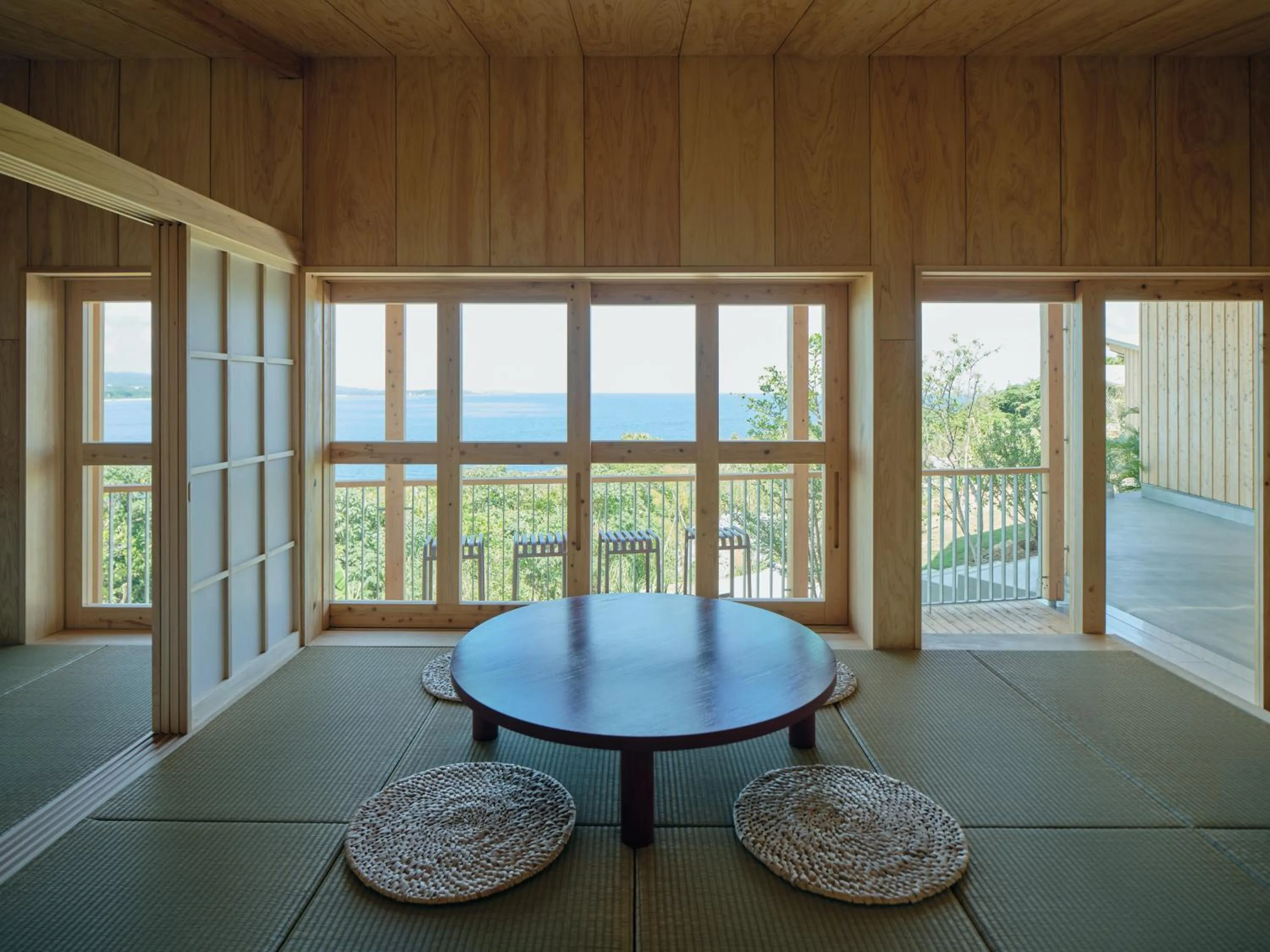 Dining area in YAWN YARD Kouri Island