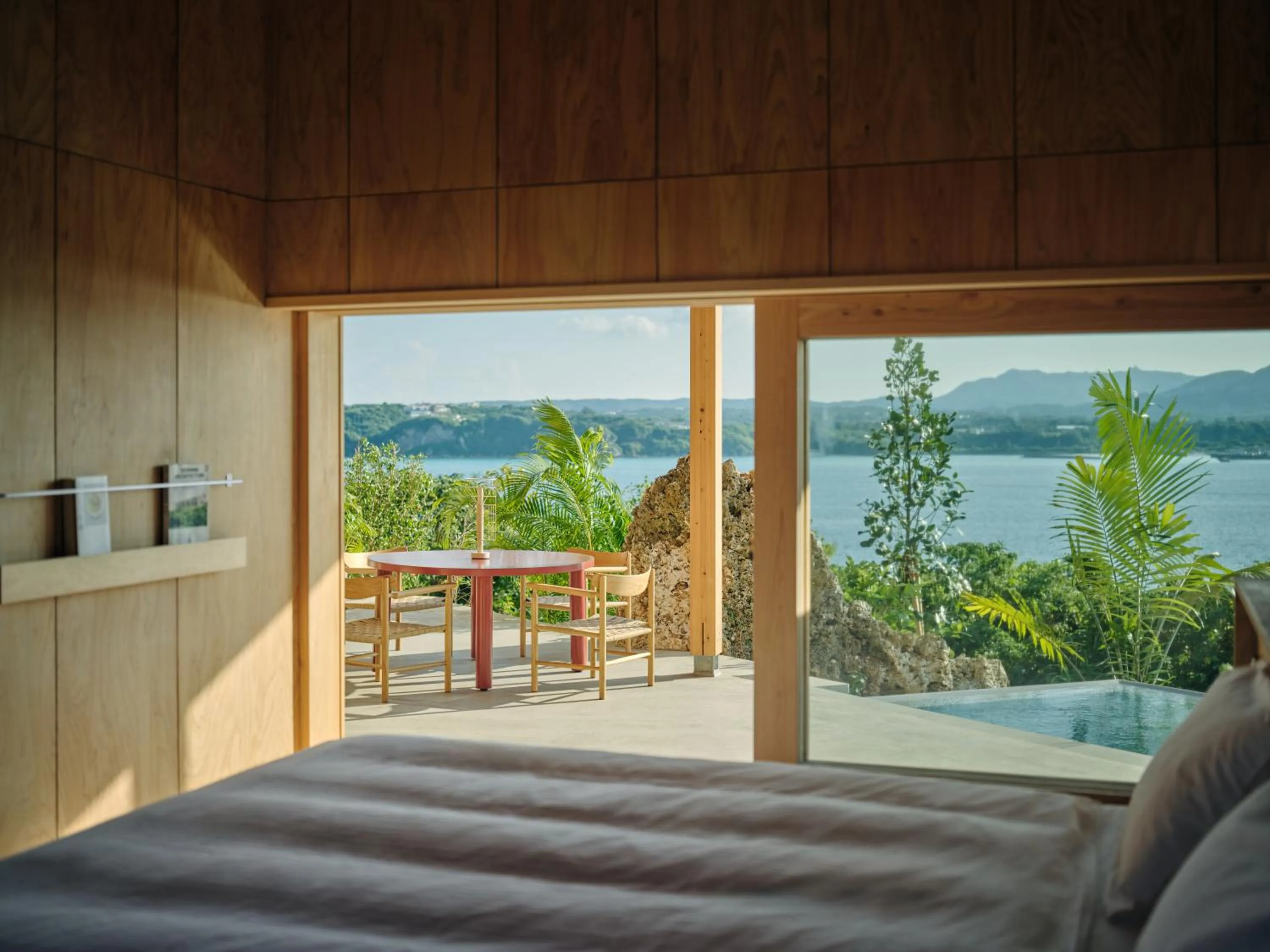 Balcony/Terrace, Bed in YAWN YARD Kouri Island