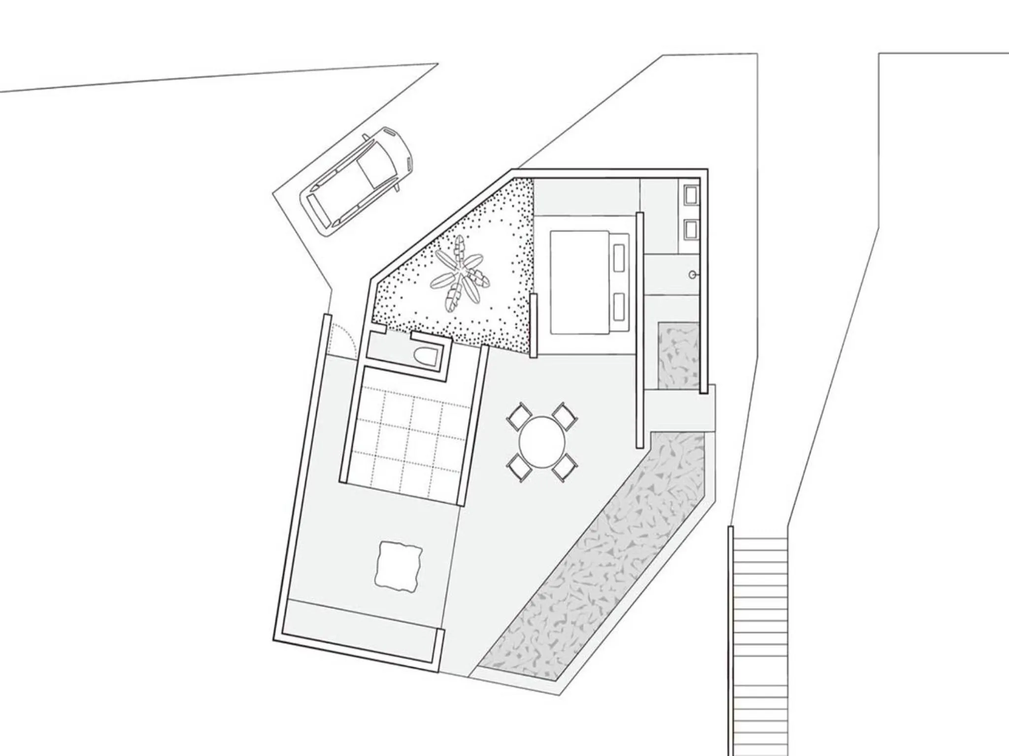 Floor plan in YAWN YARD Kouri Island