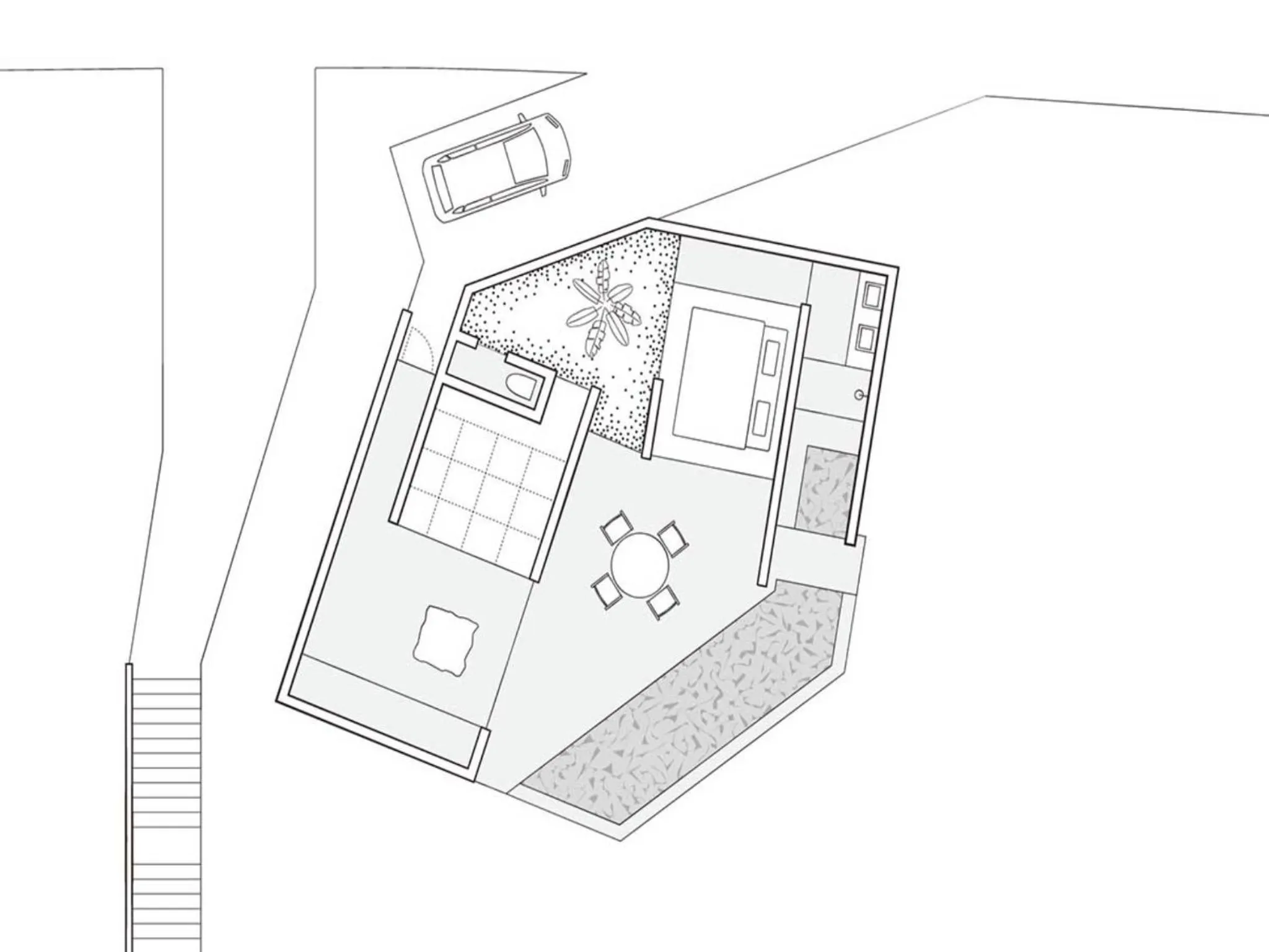 Floor plan in YAWN YARD Kouri Island