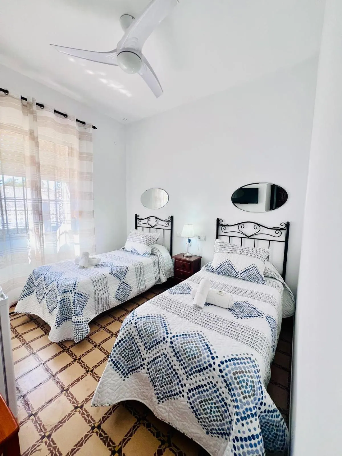 Bedroom, Bed in Hostal El Faro