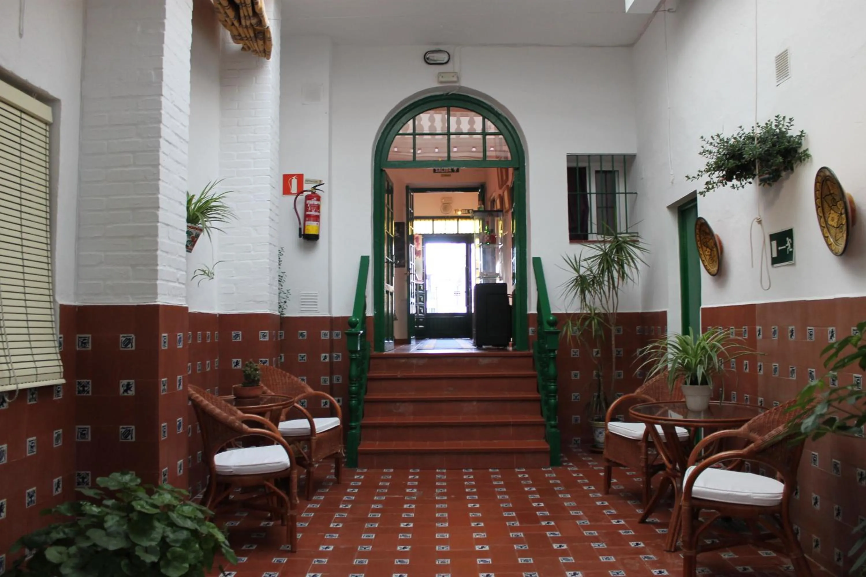 Patio in Hostal El Faro