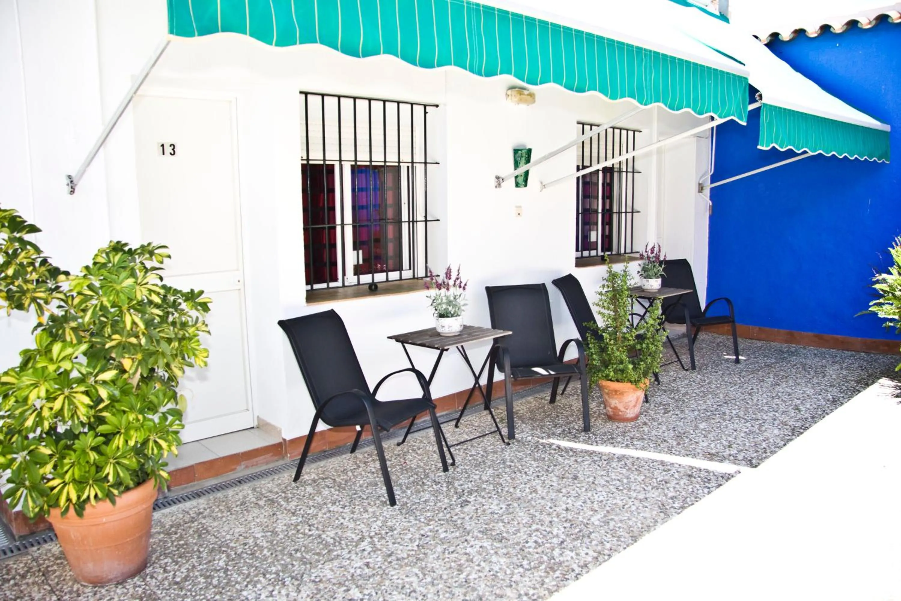 Patio in Hostal El Faro