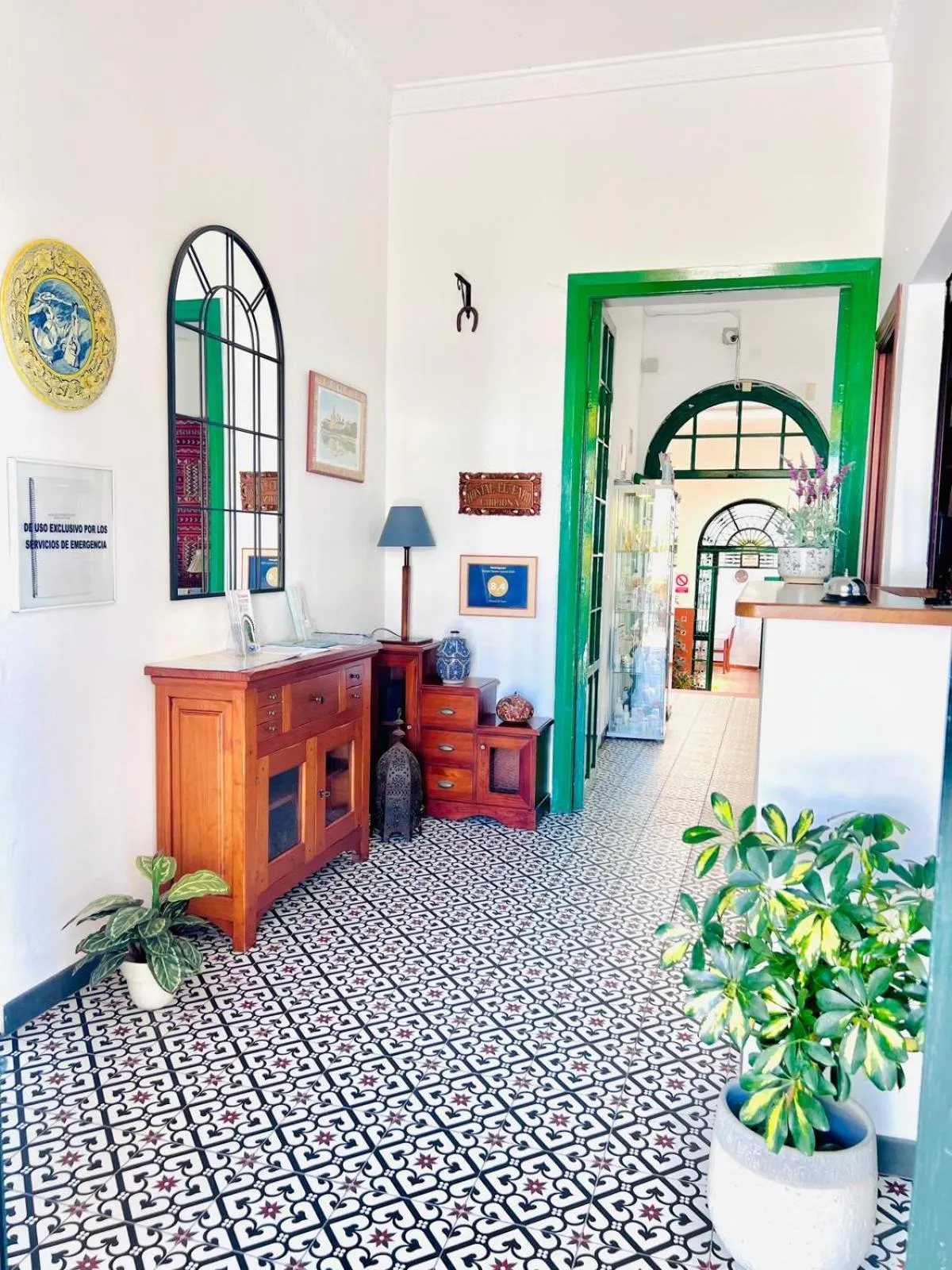 Lobby or reception in Hostal El Faro