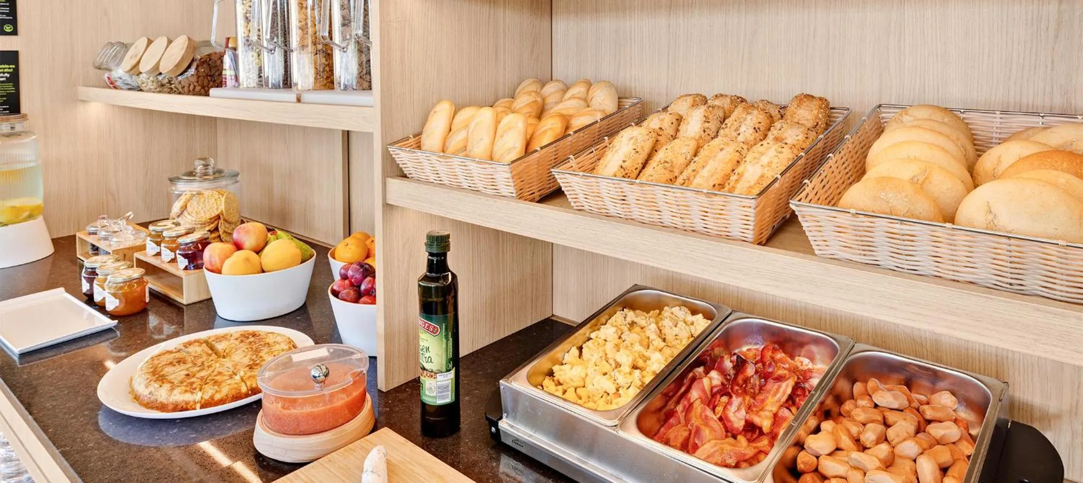 Buffet breakfast in B&B HOTEL Madrid Tres Cantos