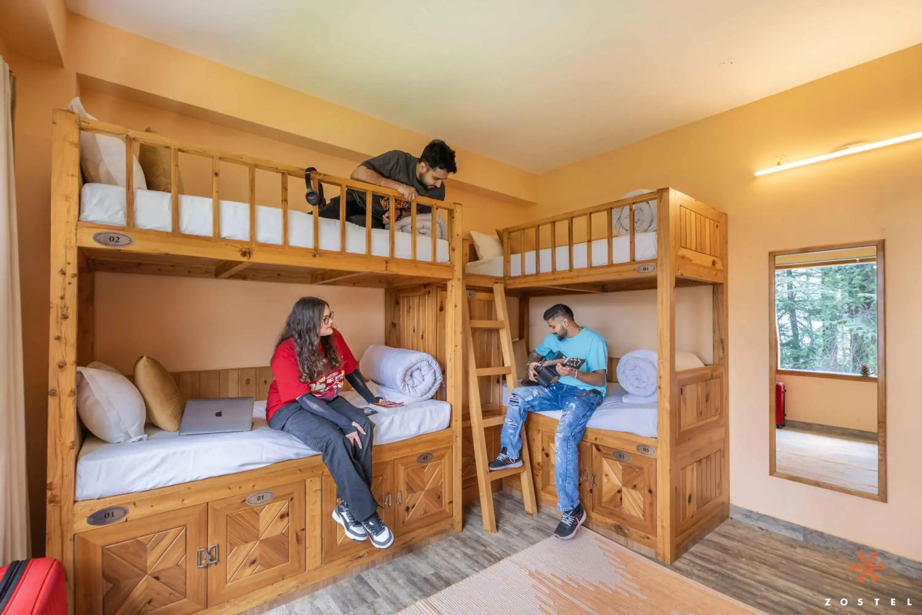 Bed in Zostel Kotgarh, Narkanda Bed in Zostel Kotgarh, Narkanda