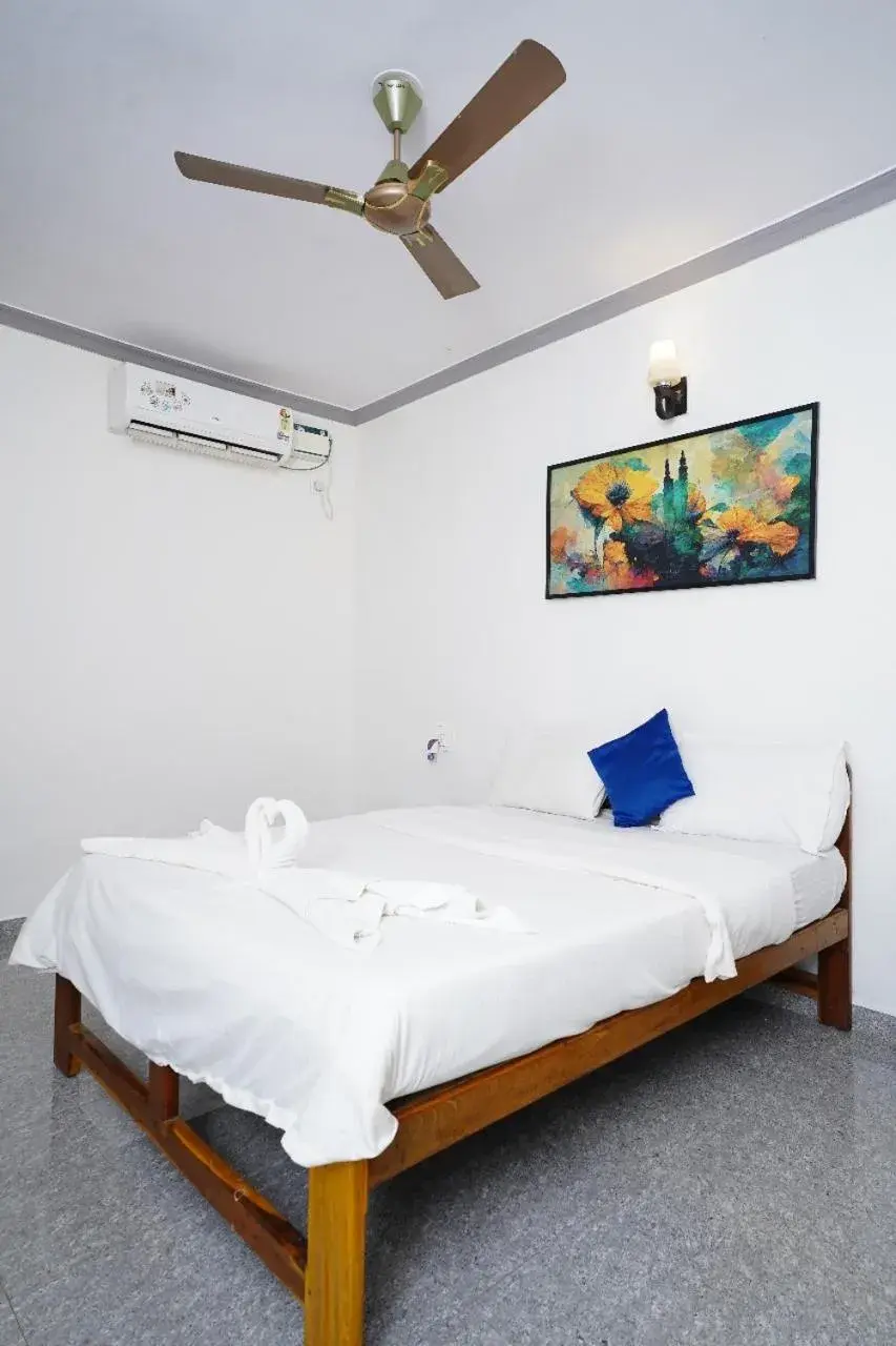 Bed in Casa de Arambol Bed in Casa de Arambol