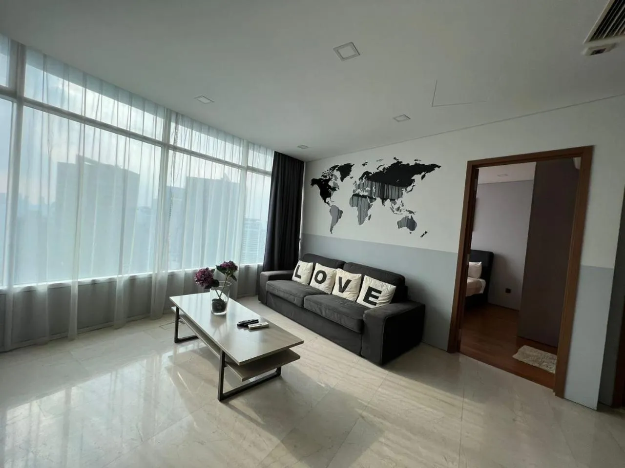 Living room in Vortex Suites KLCC City Center