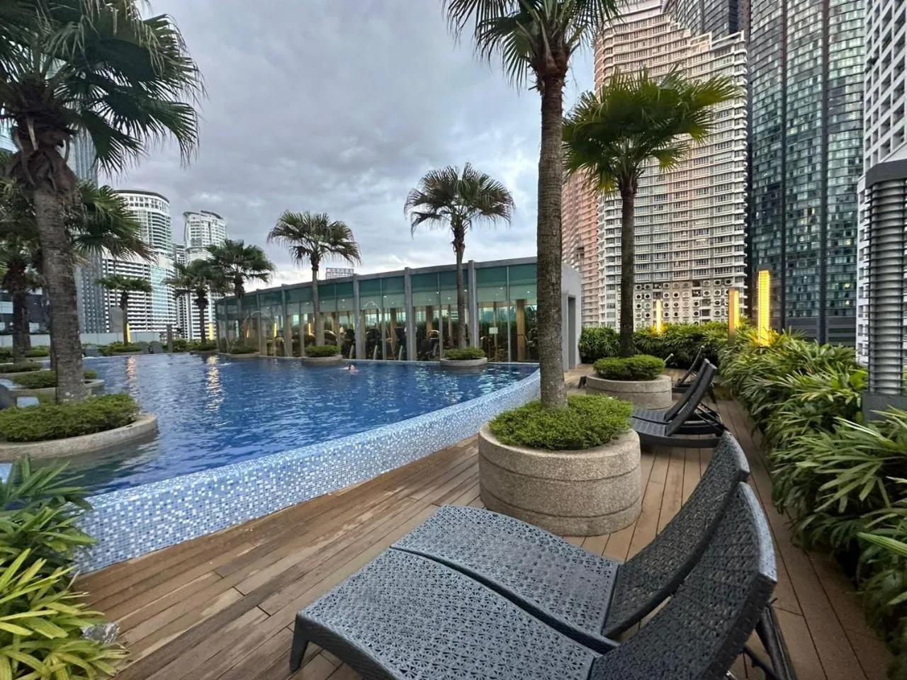 Swimming pool in Vortex Suites KLCC City Center