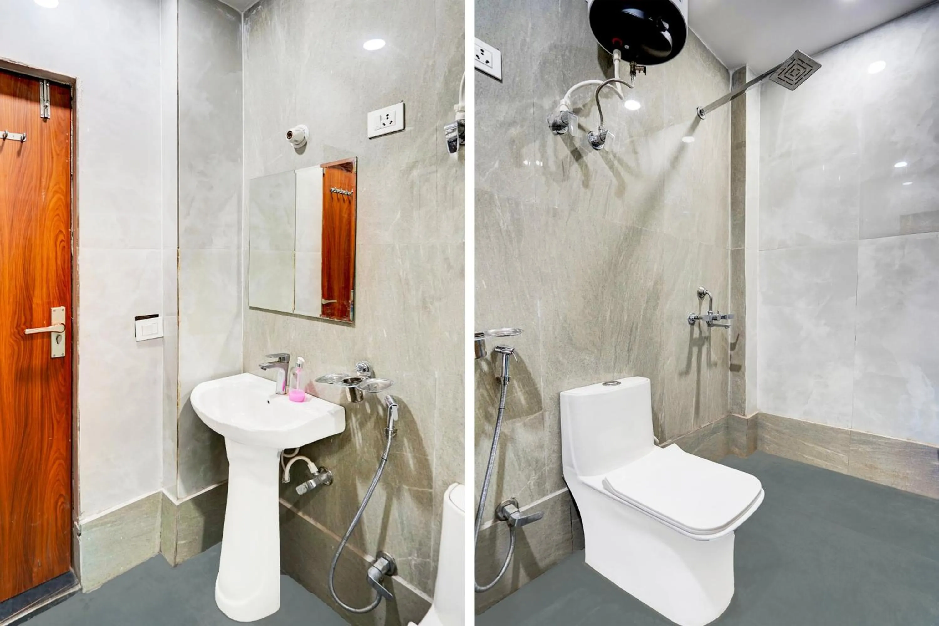 Bathroom in HOTEL O BONJOUR .INN NEAR CROWN PLAZA