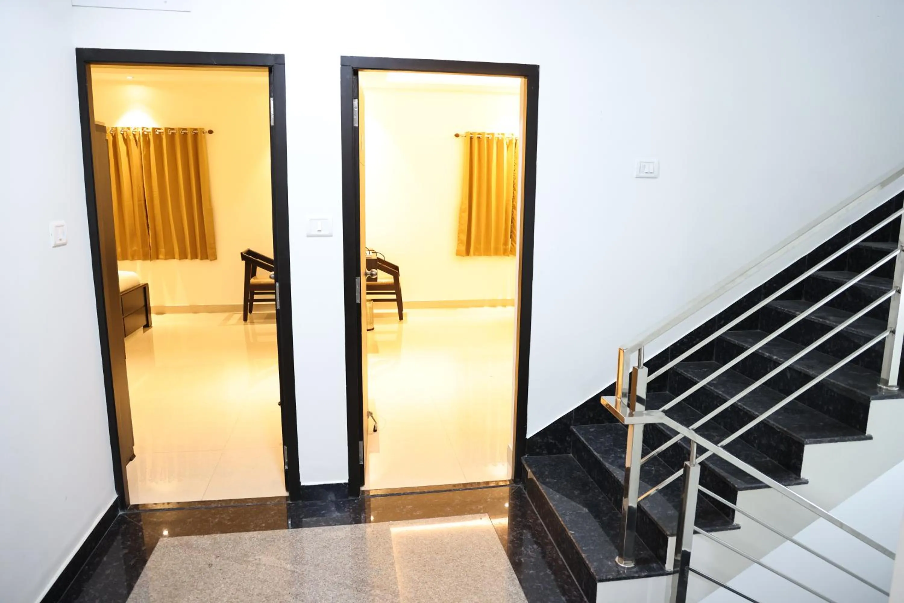 Facade/entrance in Vibha by Sri Lakshmi Homes