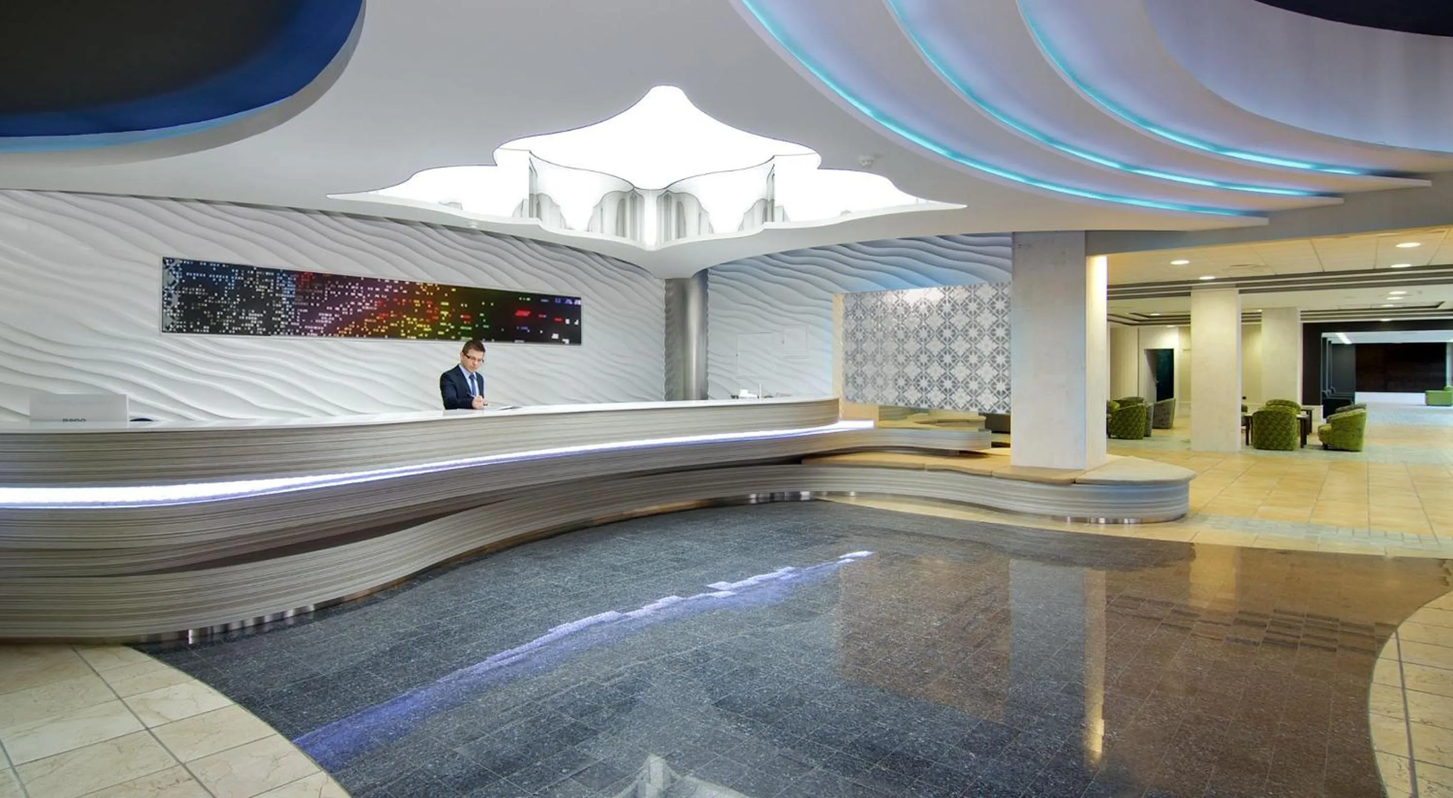 Lobby or reception in Hotel Puente Real