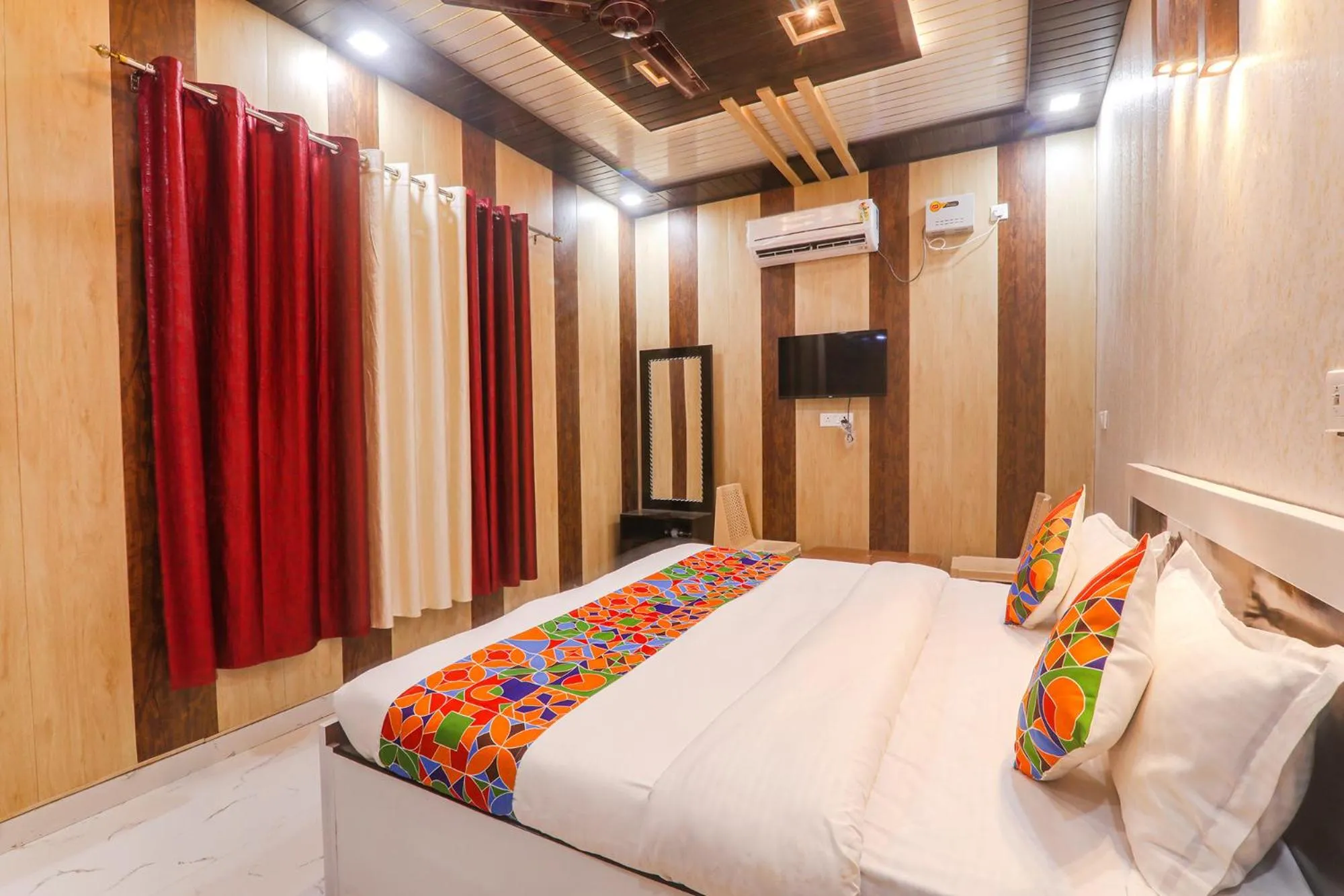 Bed in FabHotel Uma Yugul