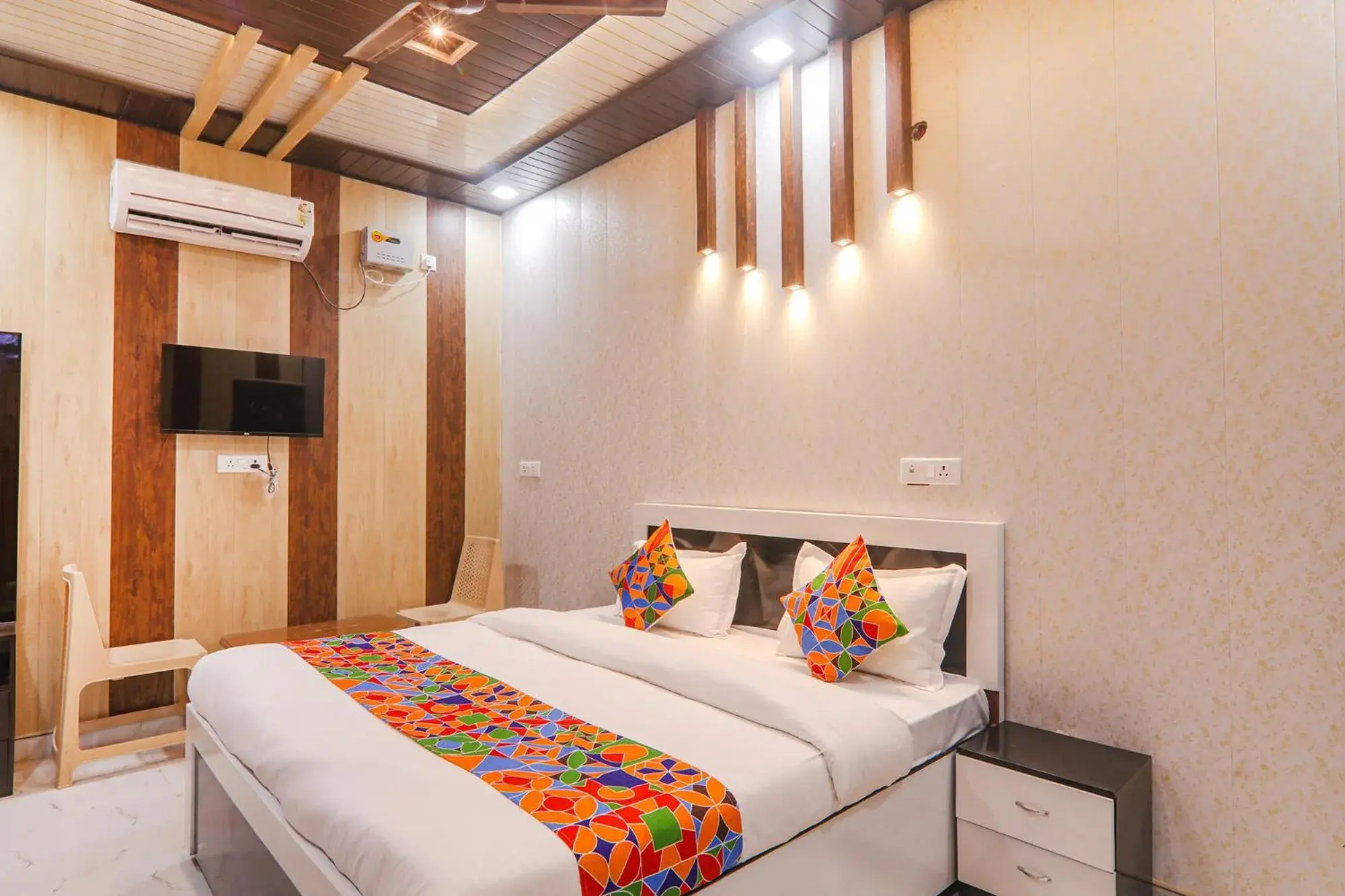 Bed in FabHotel Uma Yugul Bed in FabHotel Uma Yugul