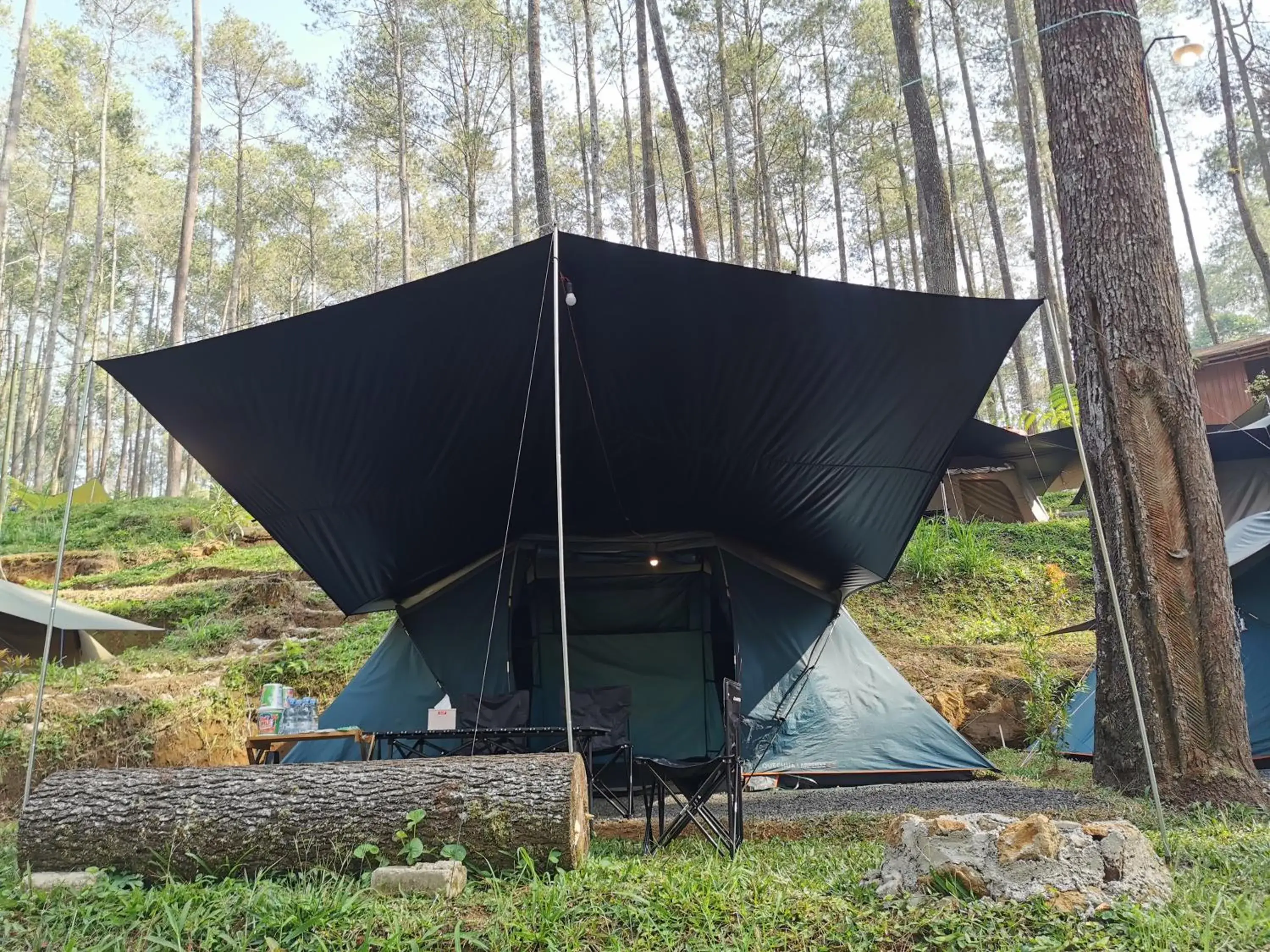 Inner courtyard view in corak alam glamping Inner courtyard view in corak alam glamping