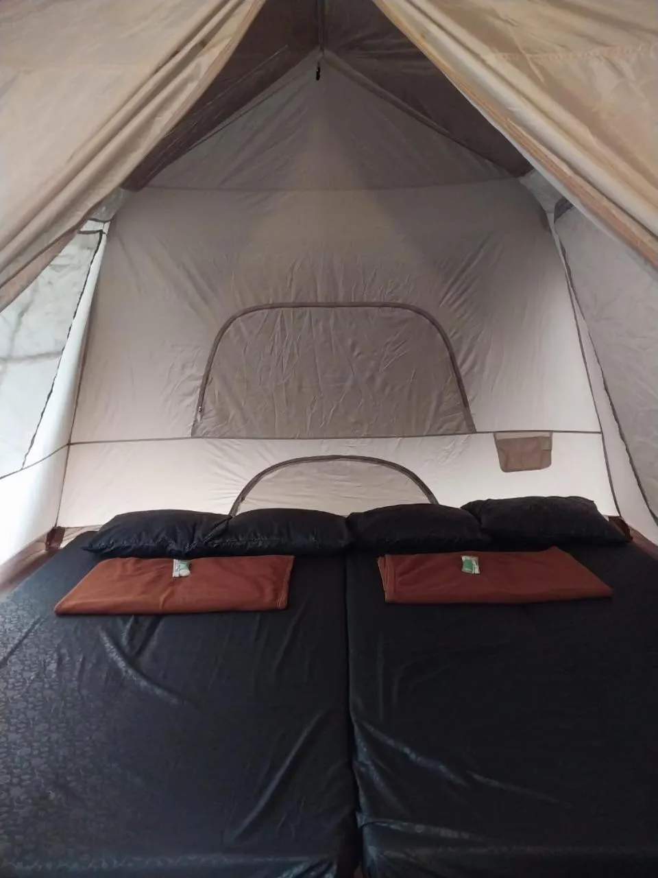 Bed in corak alam glamping