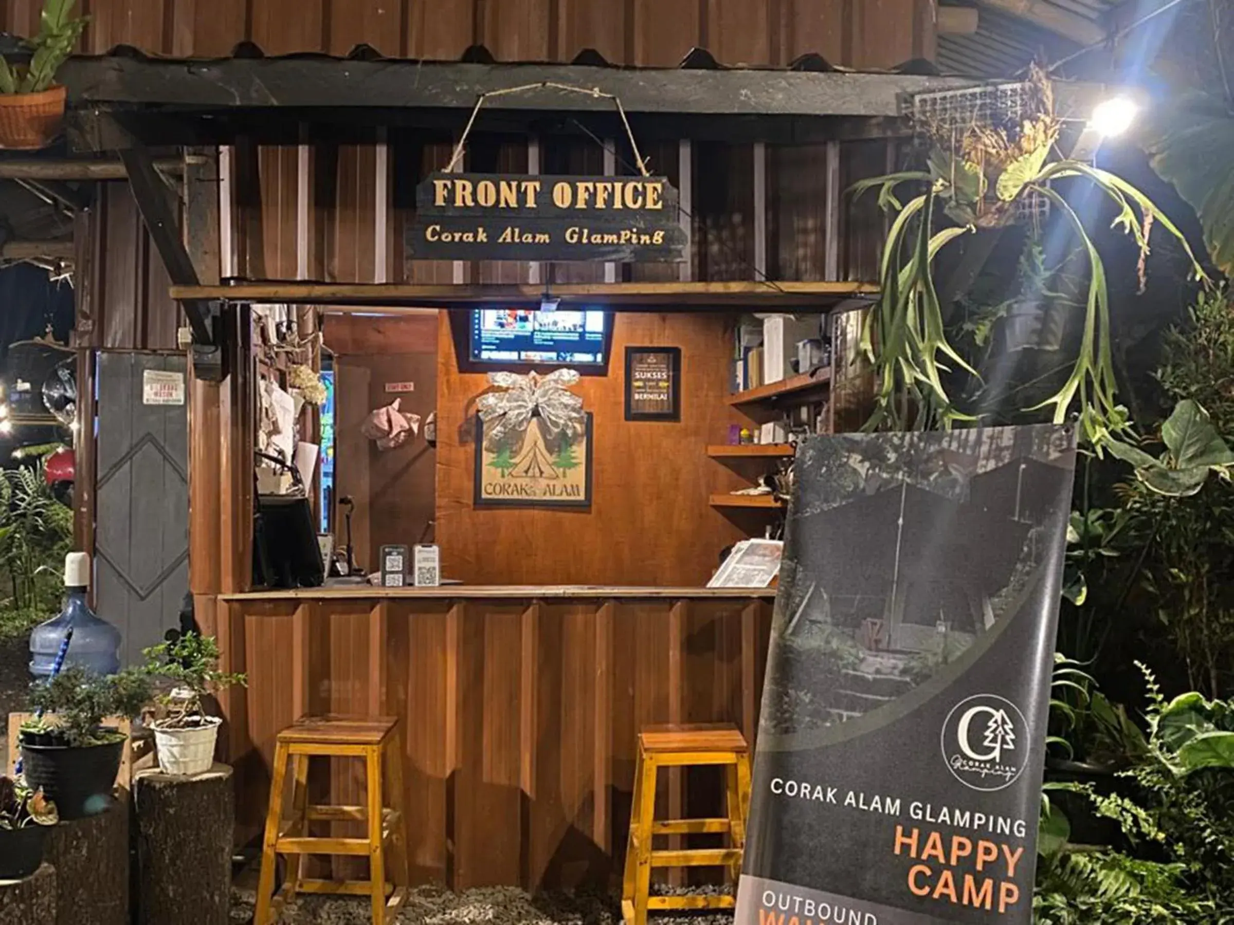 Lobby or reception in corak alam glamping Lobby or reception in corak alam glamping