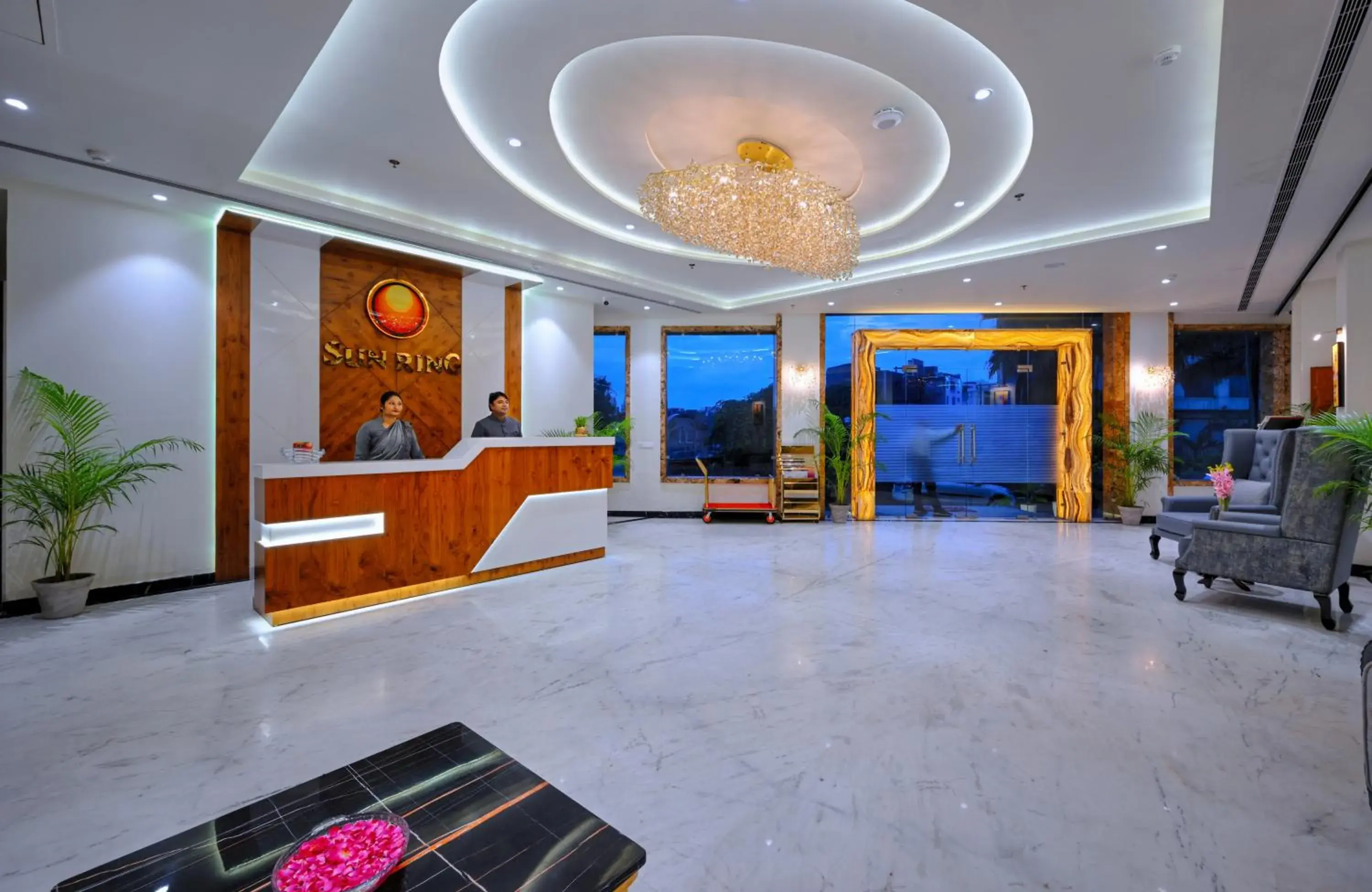Lobby or reception in Hotel Sun Ring Lobby or reception in Hotel Sun Ring