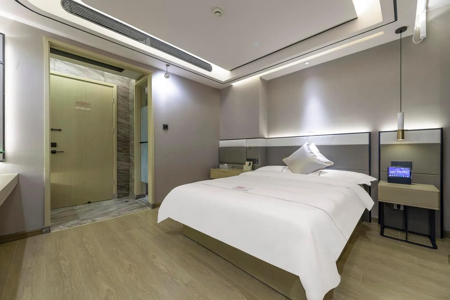 Bed in Konggu Youlan Hotel Ningbo Yuyao North Xinjian Road